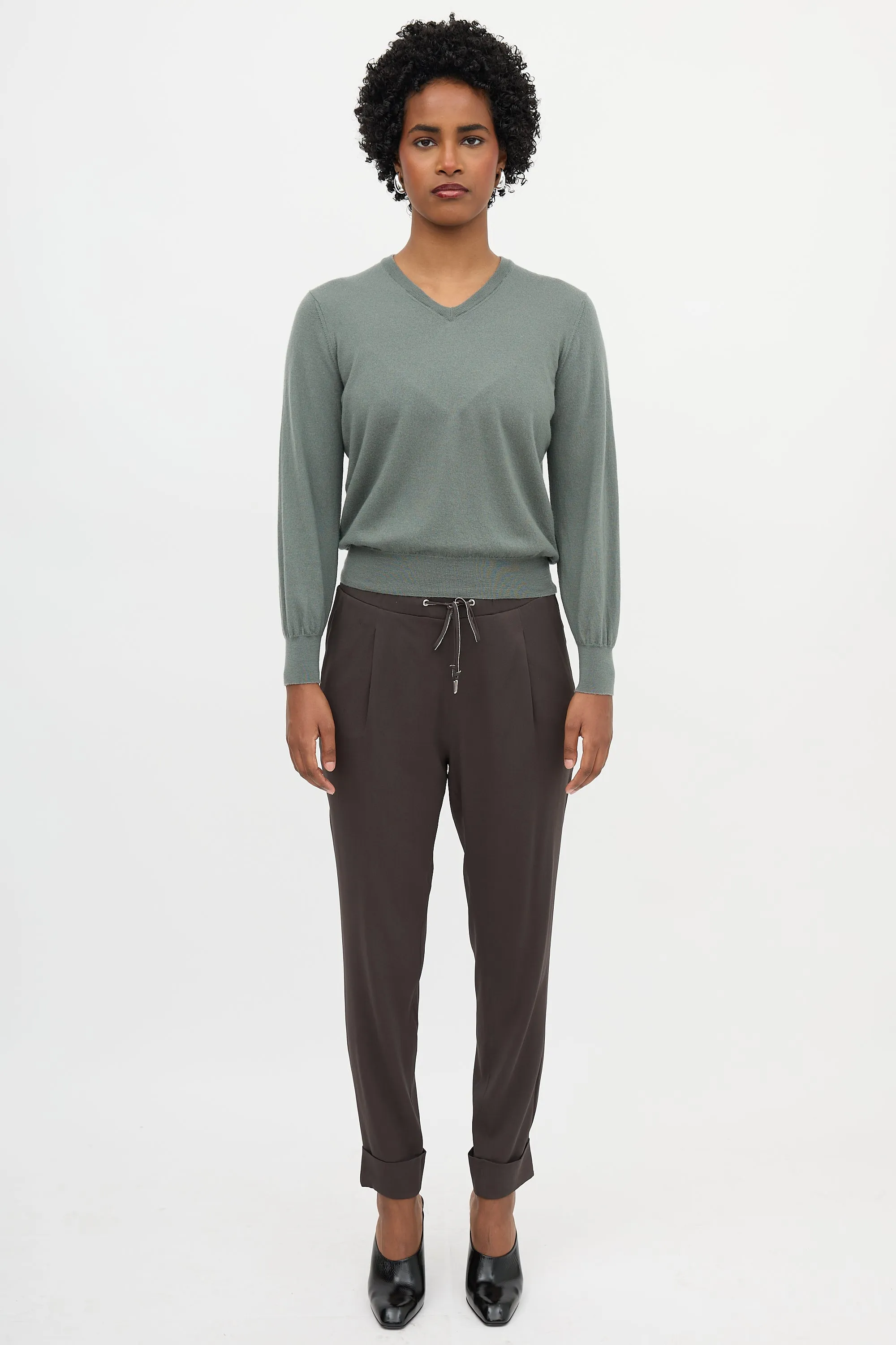 Cashmere V-Neck Sweater sold by VSP Consignment product image thumbnail 2