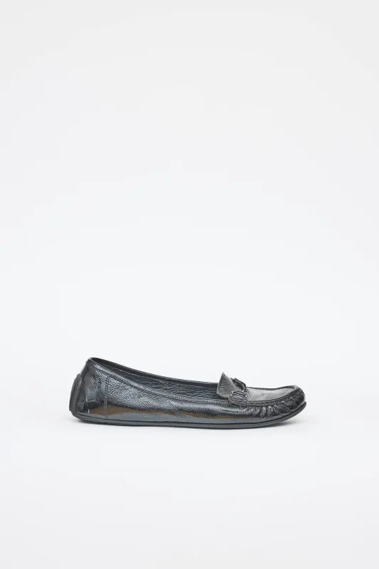 Patent Hardware Loafer sold by VSP Consignment