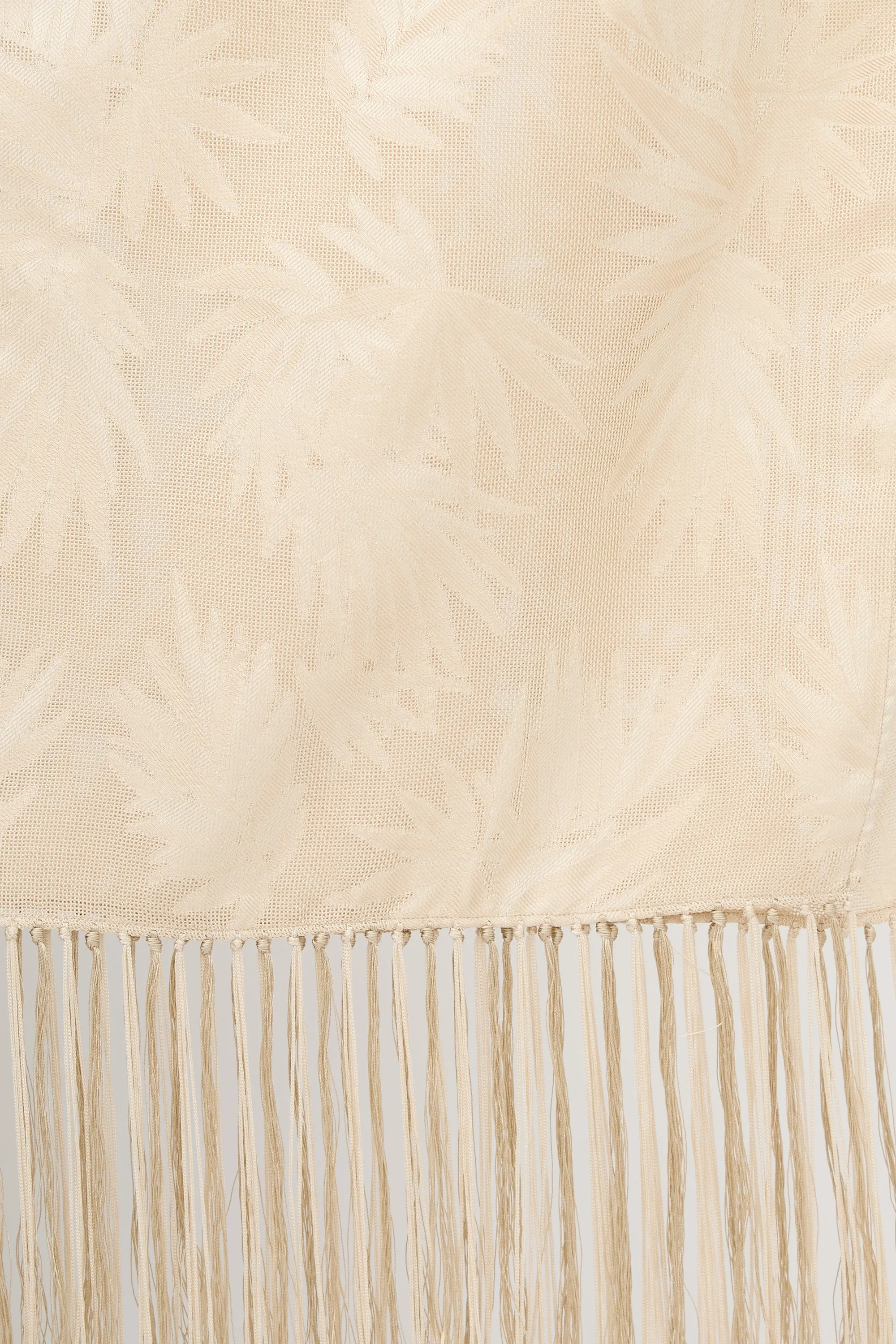 Silk Sheer Leaf Scarf sold by VSP Consignment product image thumbnail 3