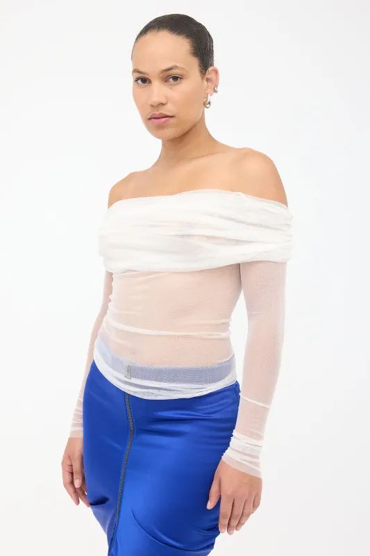 Silk Veiled Top sold by VSP Consignment
