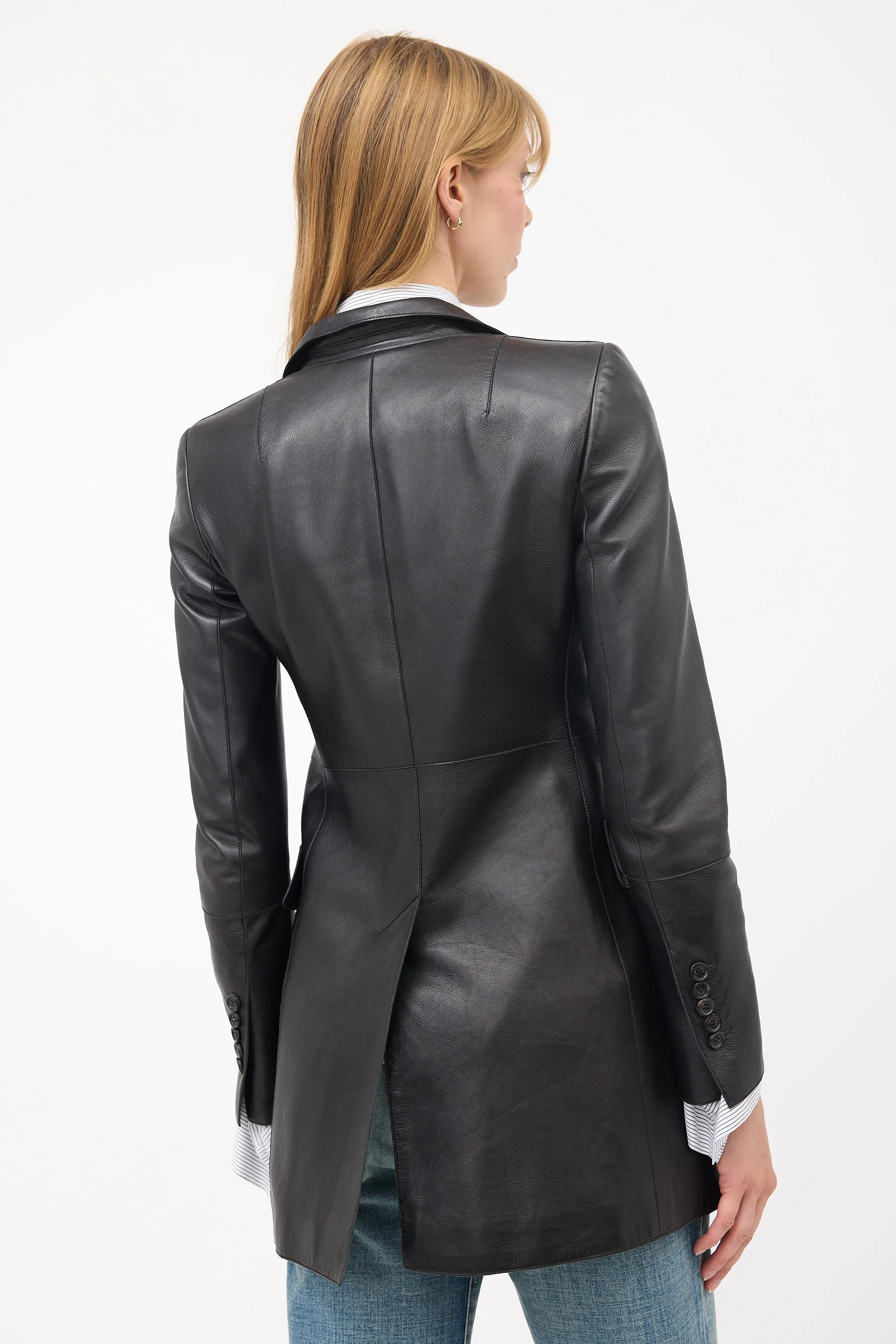Leather Blazer sold by VSP Consignment product image thumbnail 4