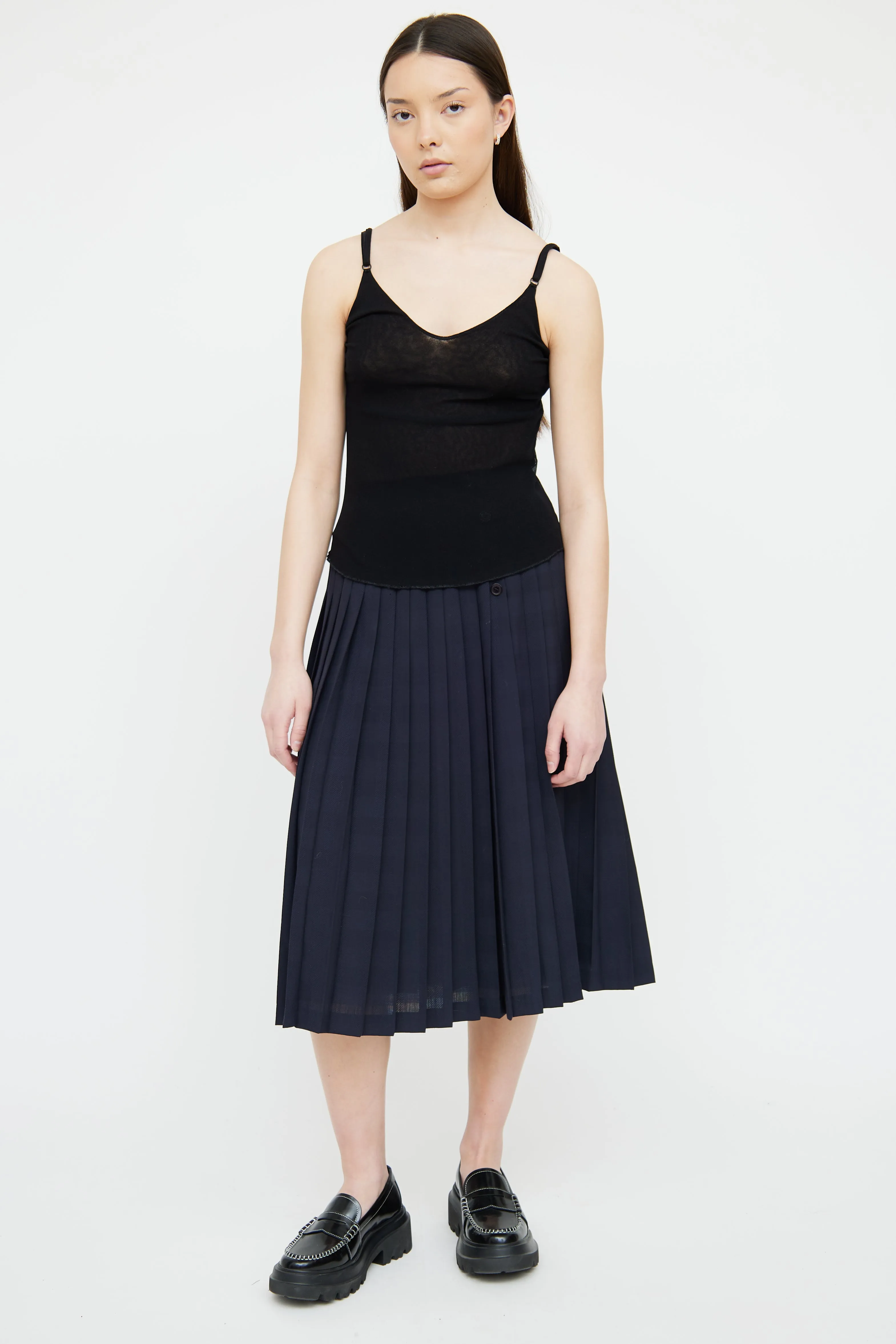 V-Neck Sheer Tank Top sold by VSP Consignment product image thumbnail 2