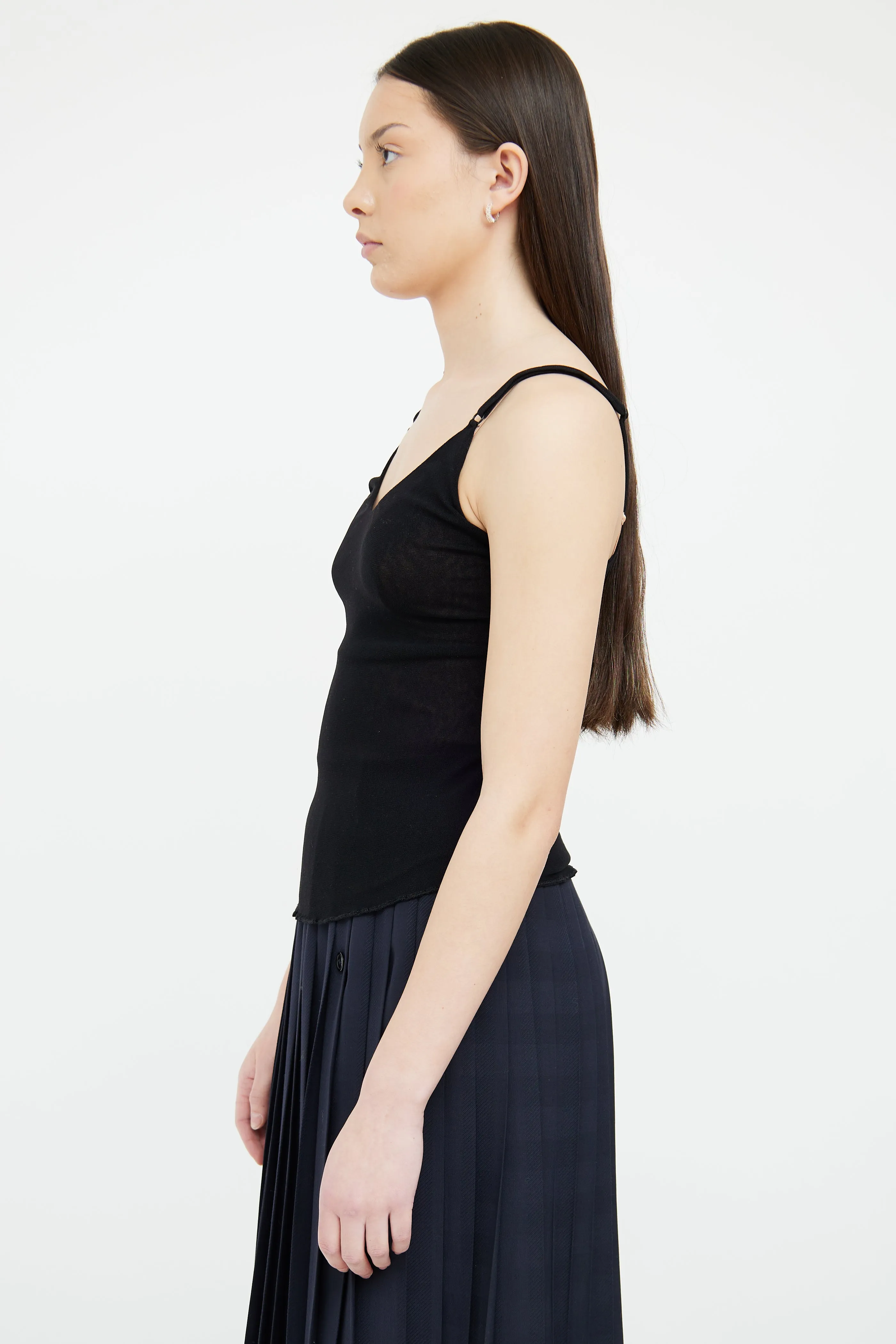 V-Neck Sheer Tank Top sold by VSP Consignment product image thumbnail 5