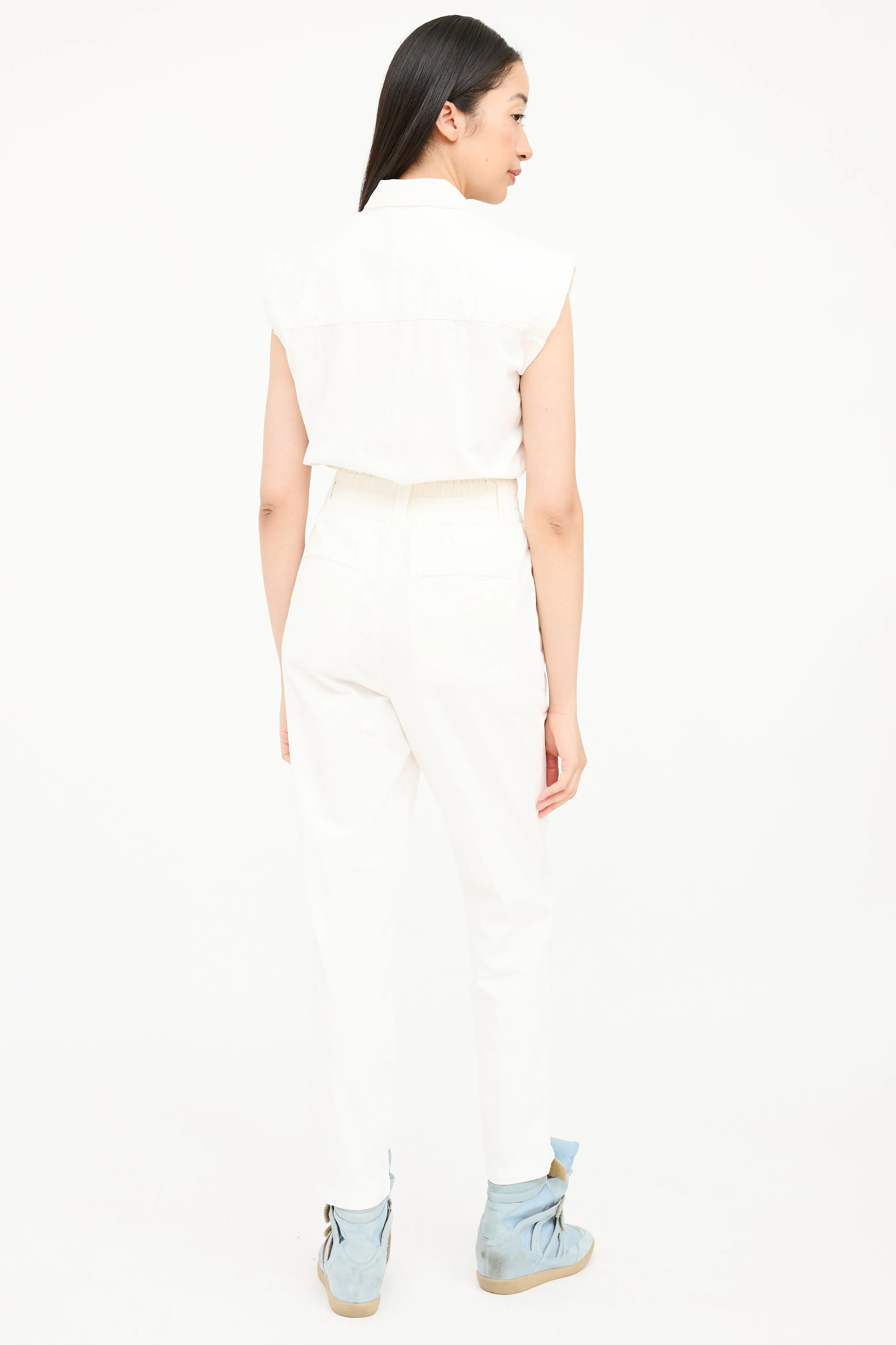 Sleeveless Cinched Jumpsuit sold by VSP Consignment product image thumbnail 5