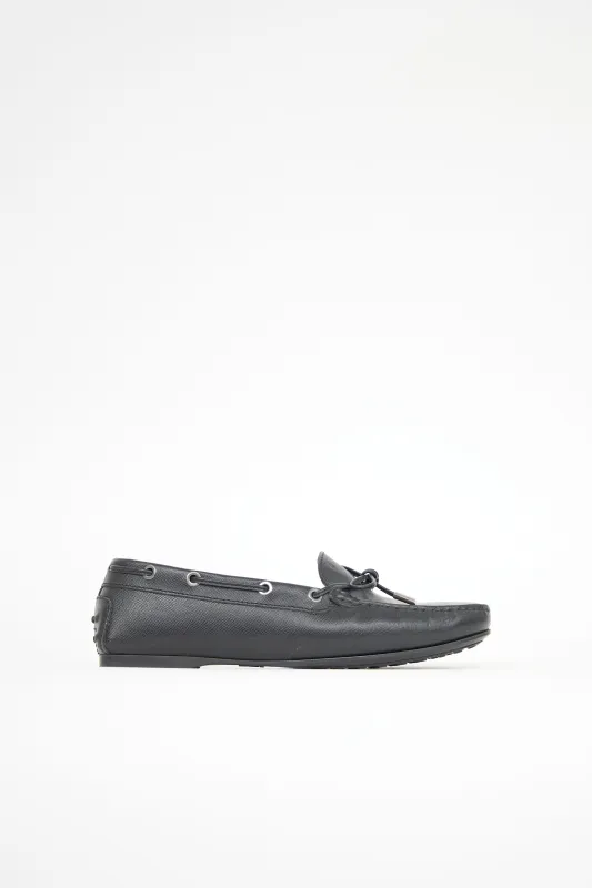 Saffiano Leather Gommino Loafer sold by VSP Consignment