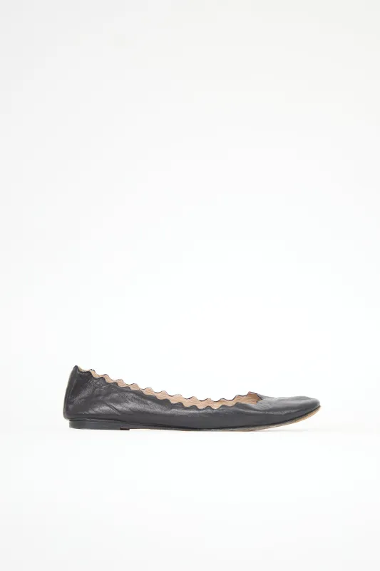 Leather Lauren Flat sold by VSP Consignment