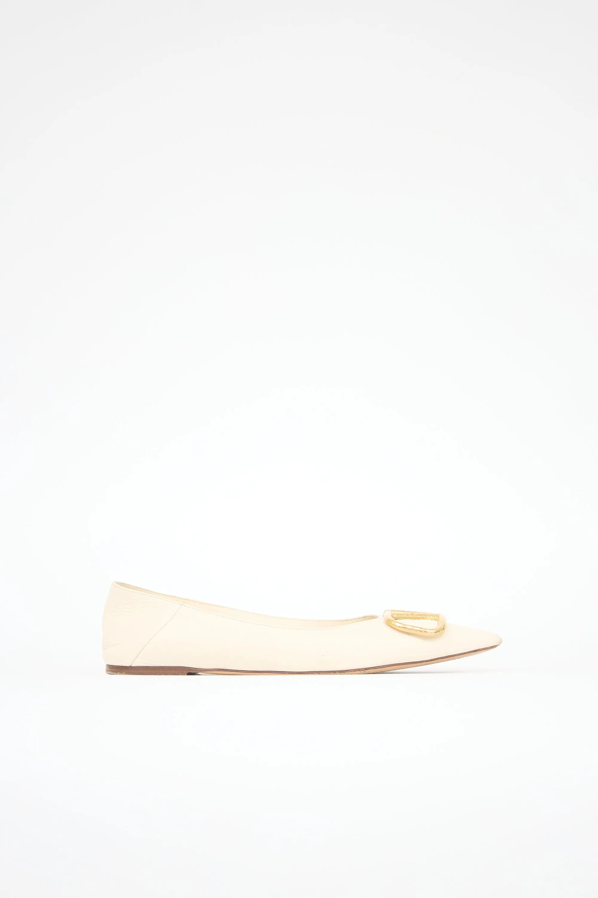 Leather VLogo Flat sold by VSP Consignment product image thumbnail 2