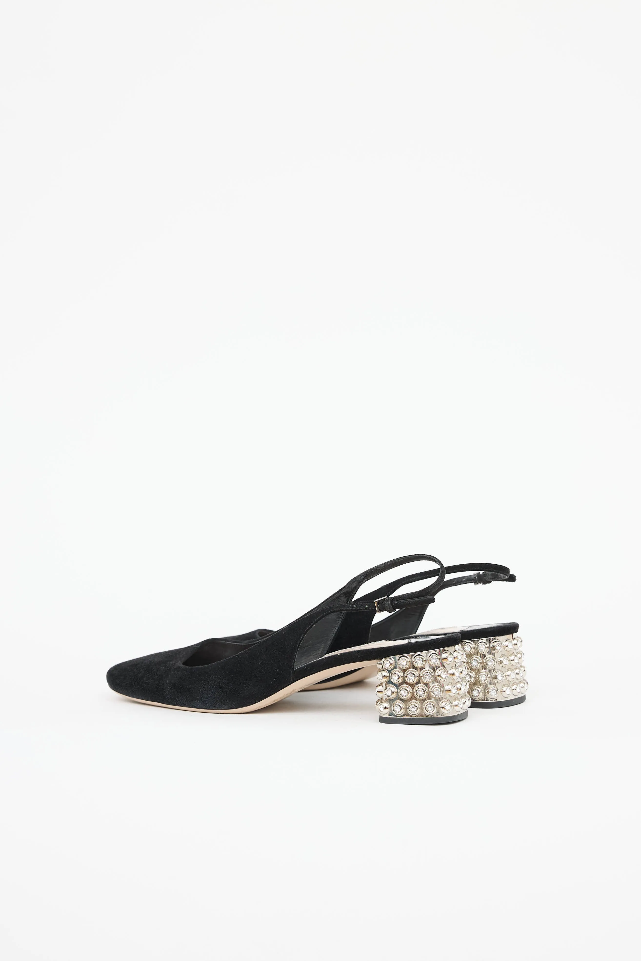 Crystal Stud Slingback Mule sold by VSP Consignment product image thumbnail 4