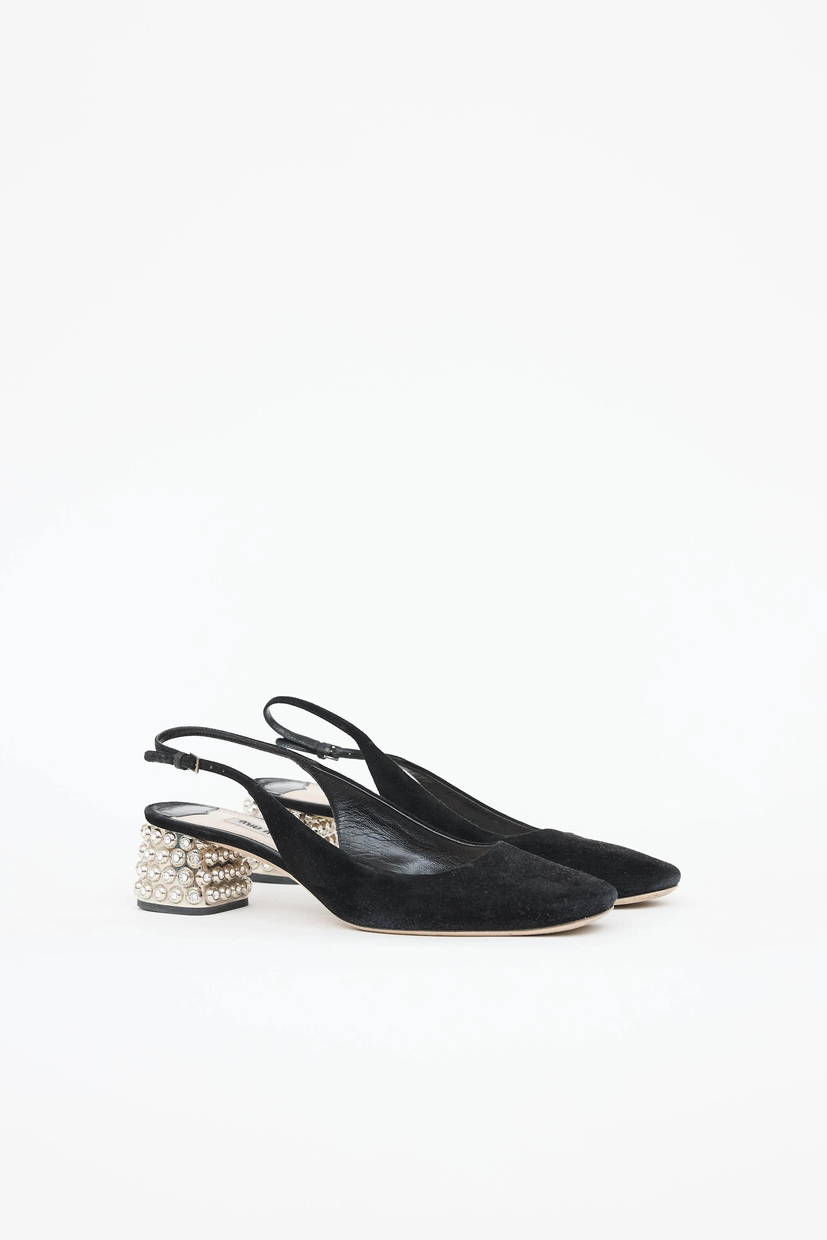 Crystal Stud Slingback Mule sold by VSP Consignment product image thumbnail 2