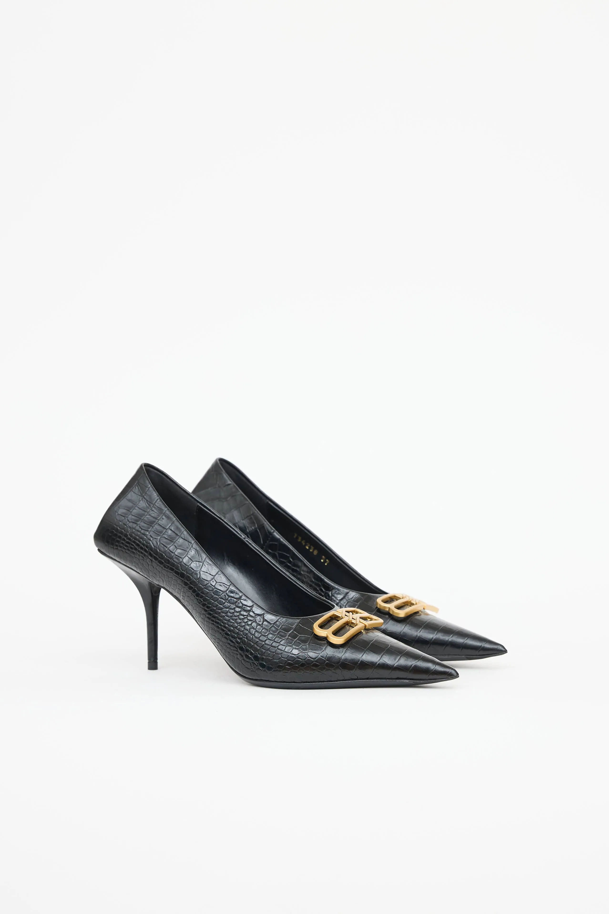 BB Croc Square Pump sold by VSP Consignment product image thumbnail 2