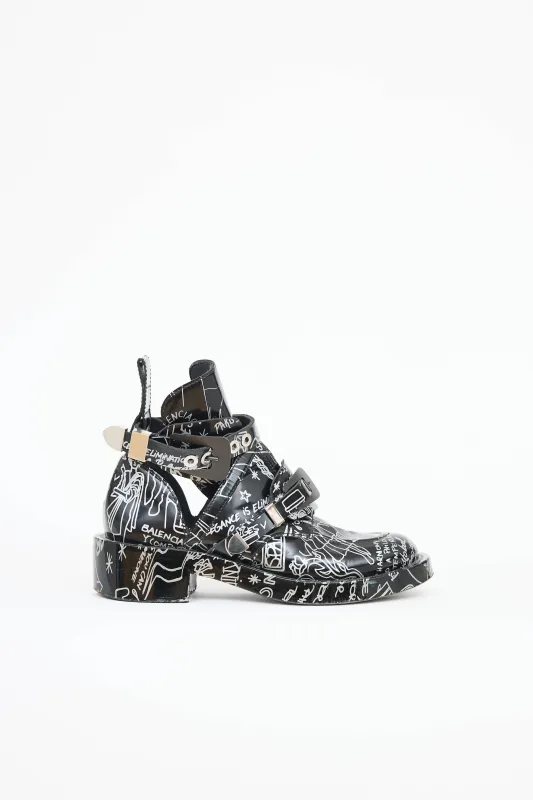 Graffiti Biker Boot sold by VSP Consignment