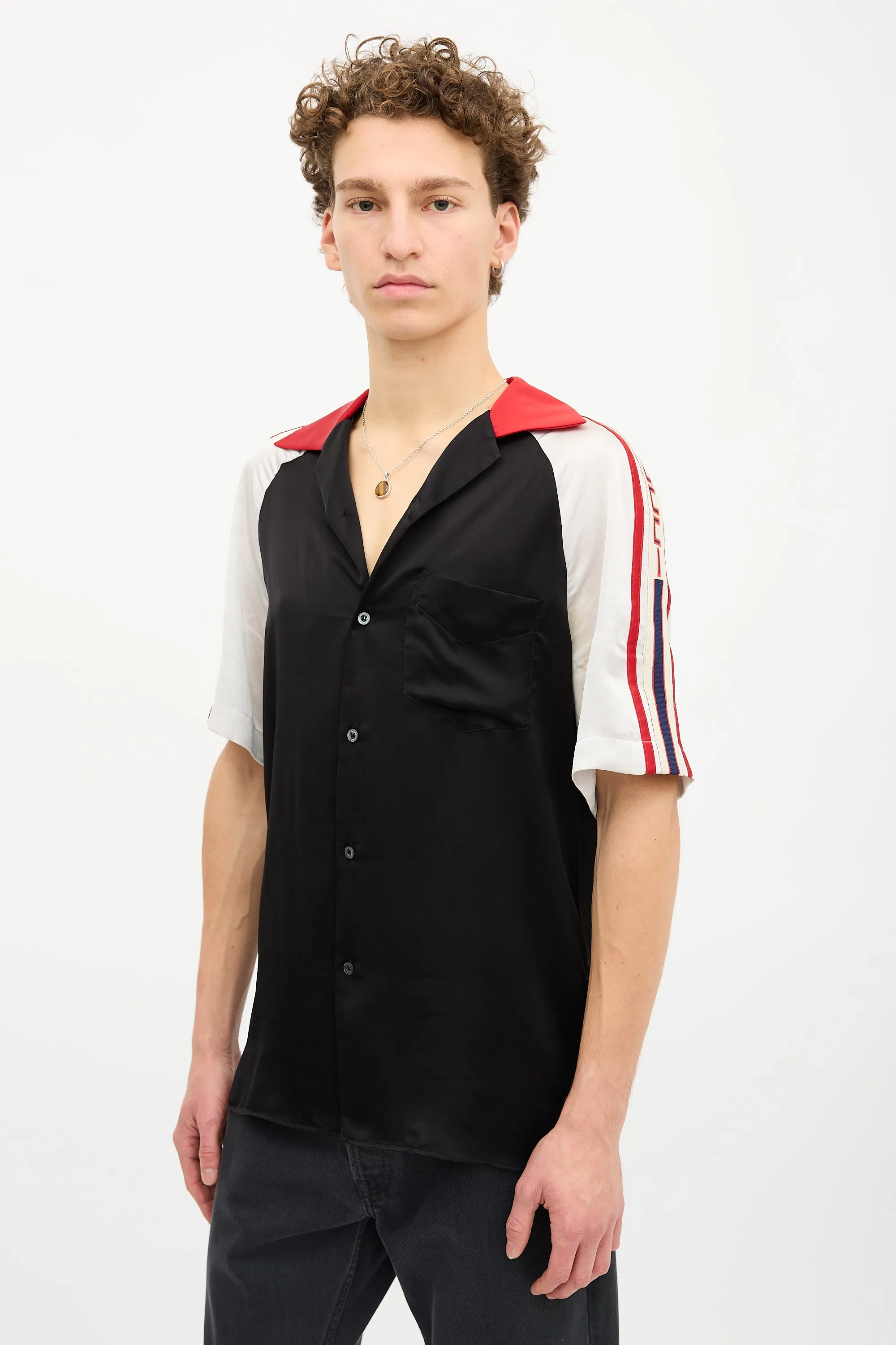 Satin Logo Shirt sold by VSP Consignment product image thumbnail 4