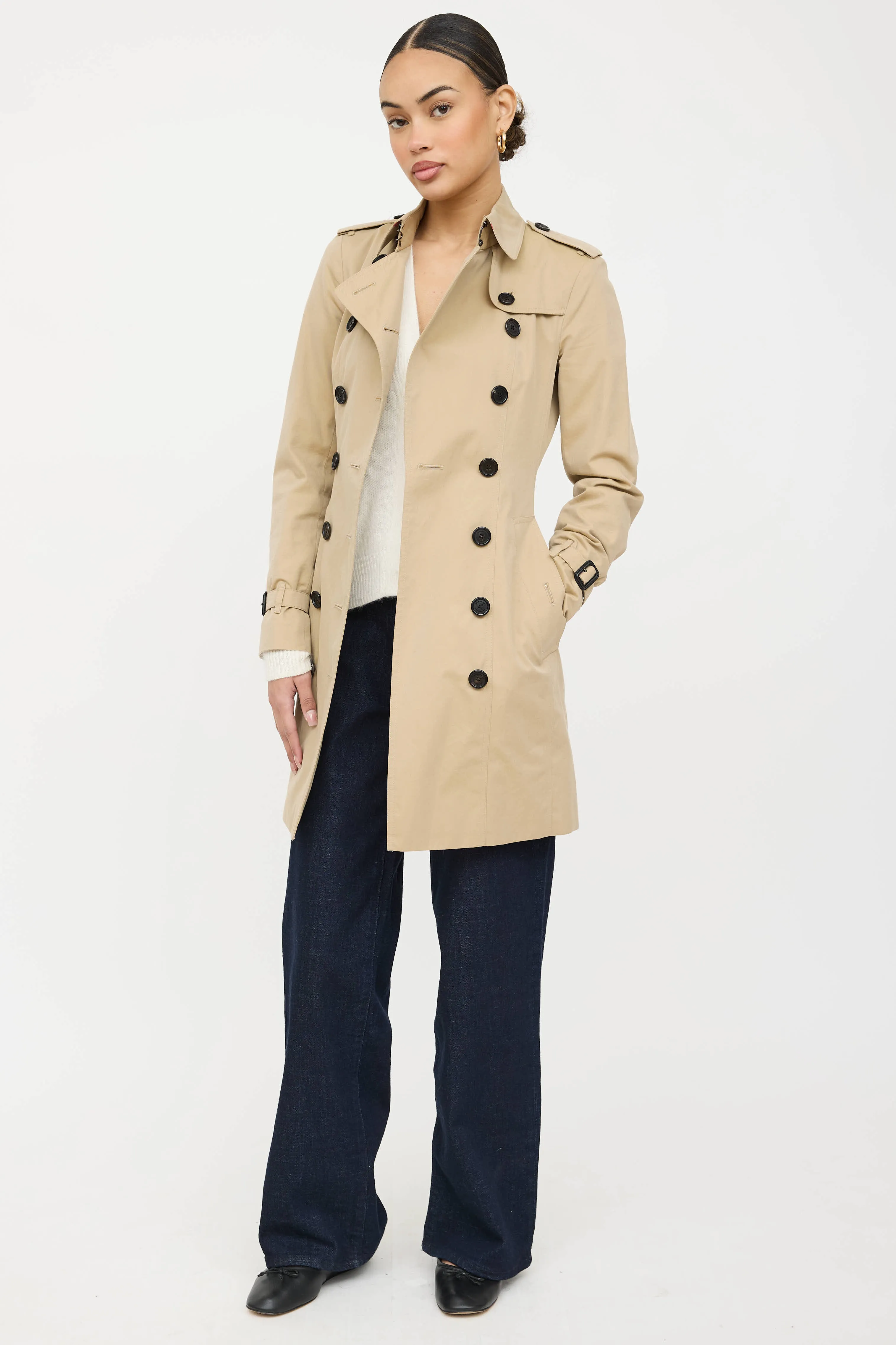 Double Breasted Trench Coat sold by VSP Consignment product image thumbnail 5