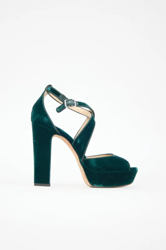 Velvet Joyce Heel made by Jimmy Choo
