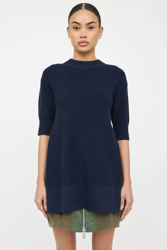 Knit Layered Dress made by Sacai