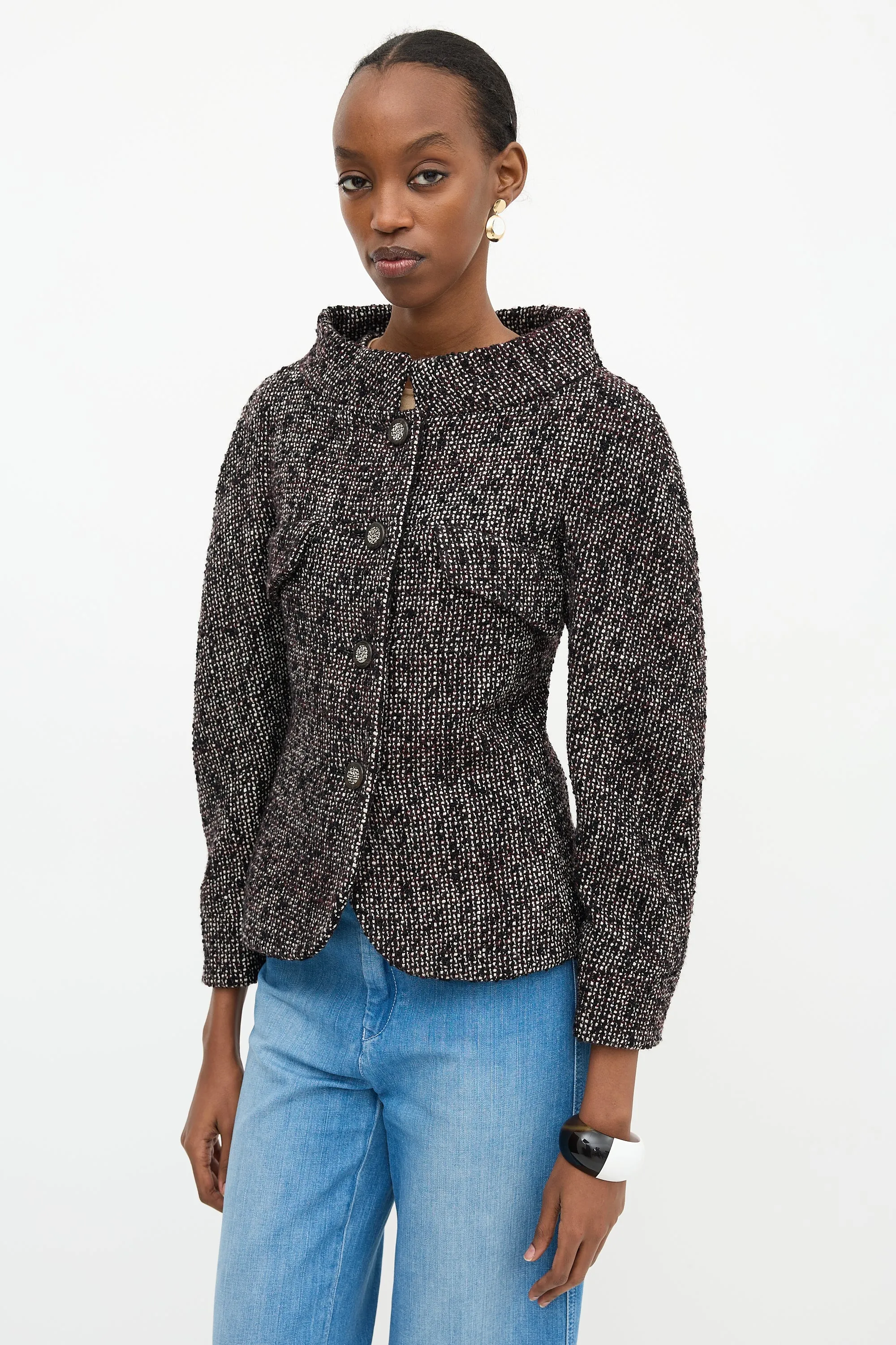 Wool Tweed Jacket sold by VSP Consignment product image thumbnail 3