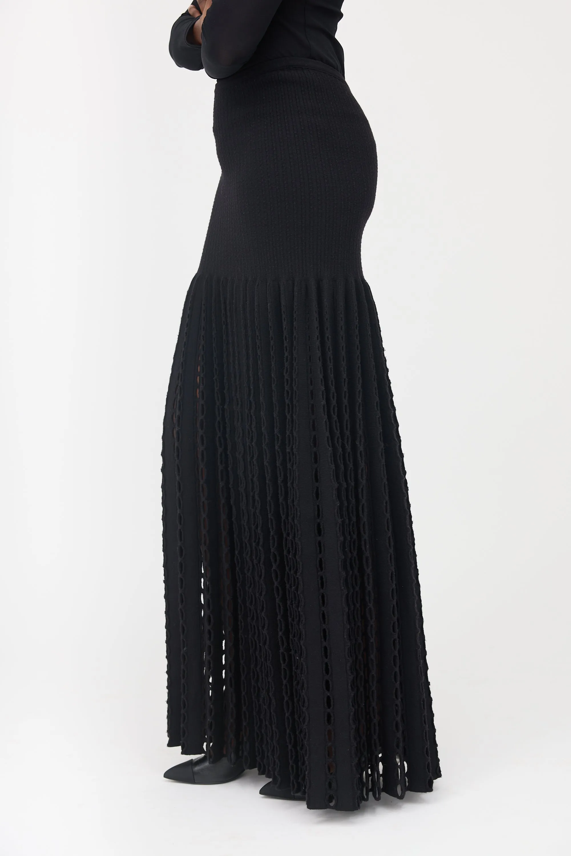 Knit Pleated Maxi Skirt sold by VSP Consignment product image thumbnail 3