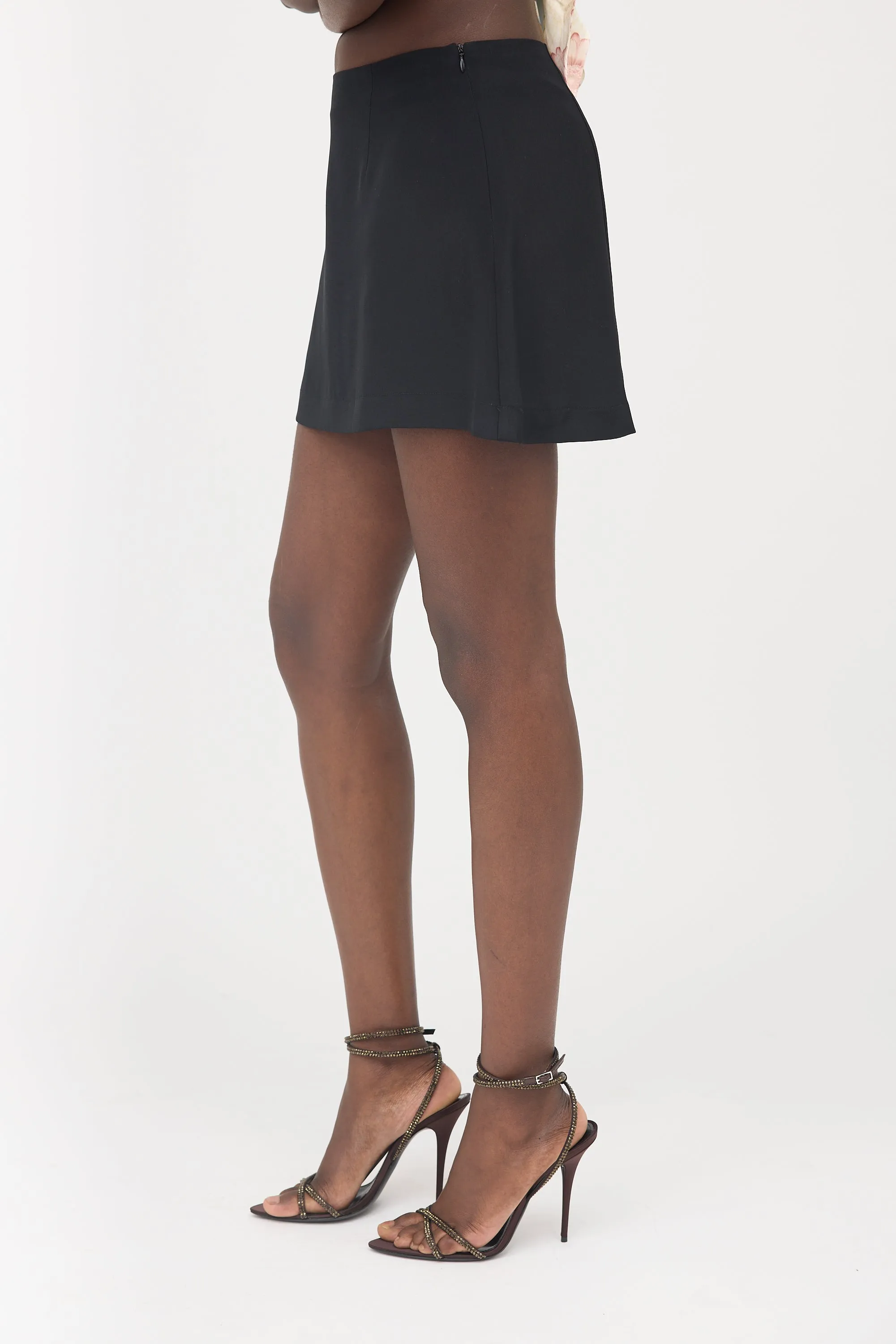 Silk Mini Skirt sold by VSP Consignment product image thumbnail 3