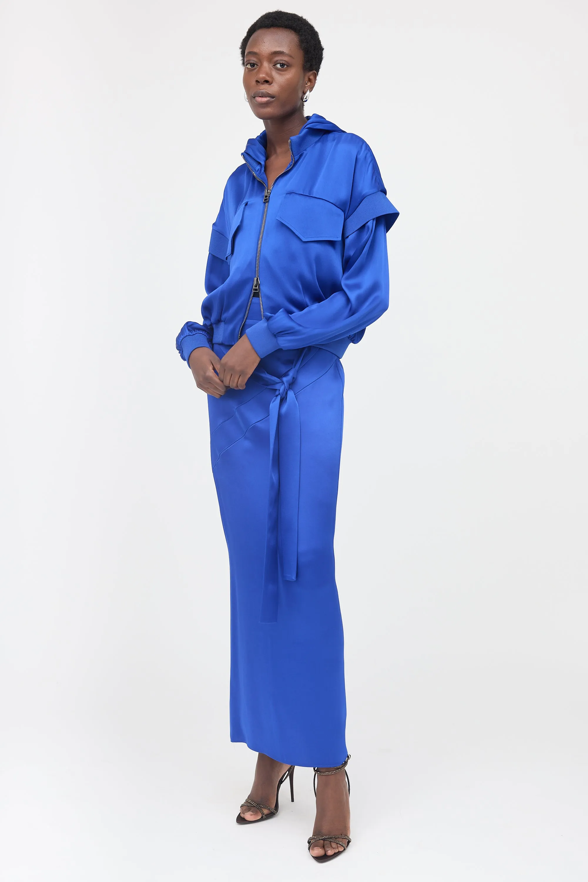 2022 Satin Maxi Skirt sold by VSP Consignment product image thumbnail 2