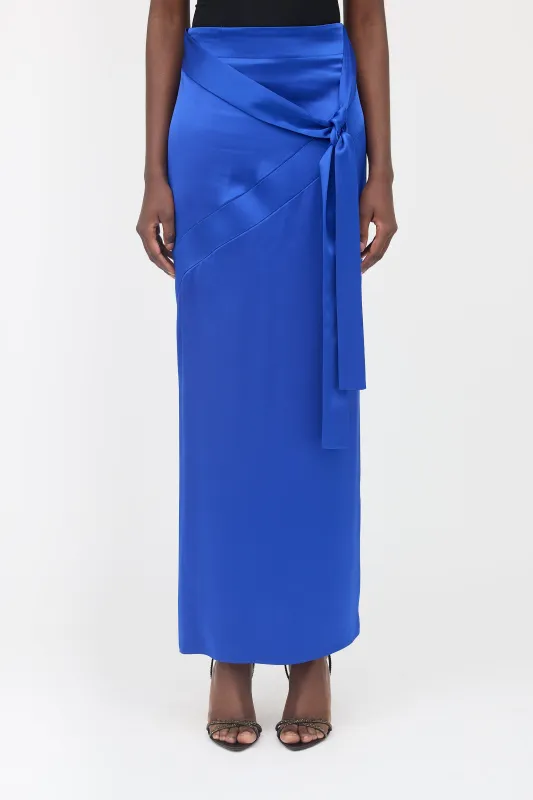 2022 Satin Maxi Skirt sold by VSP Consignment
