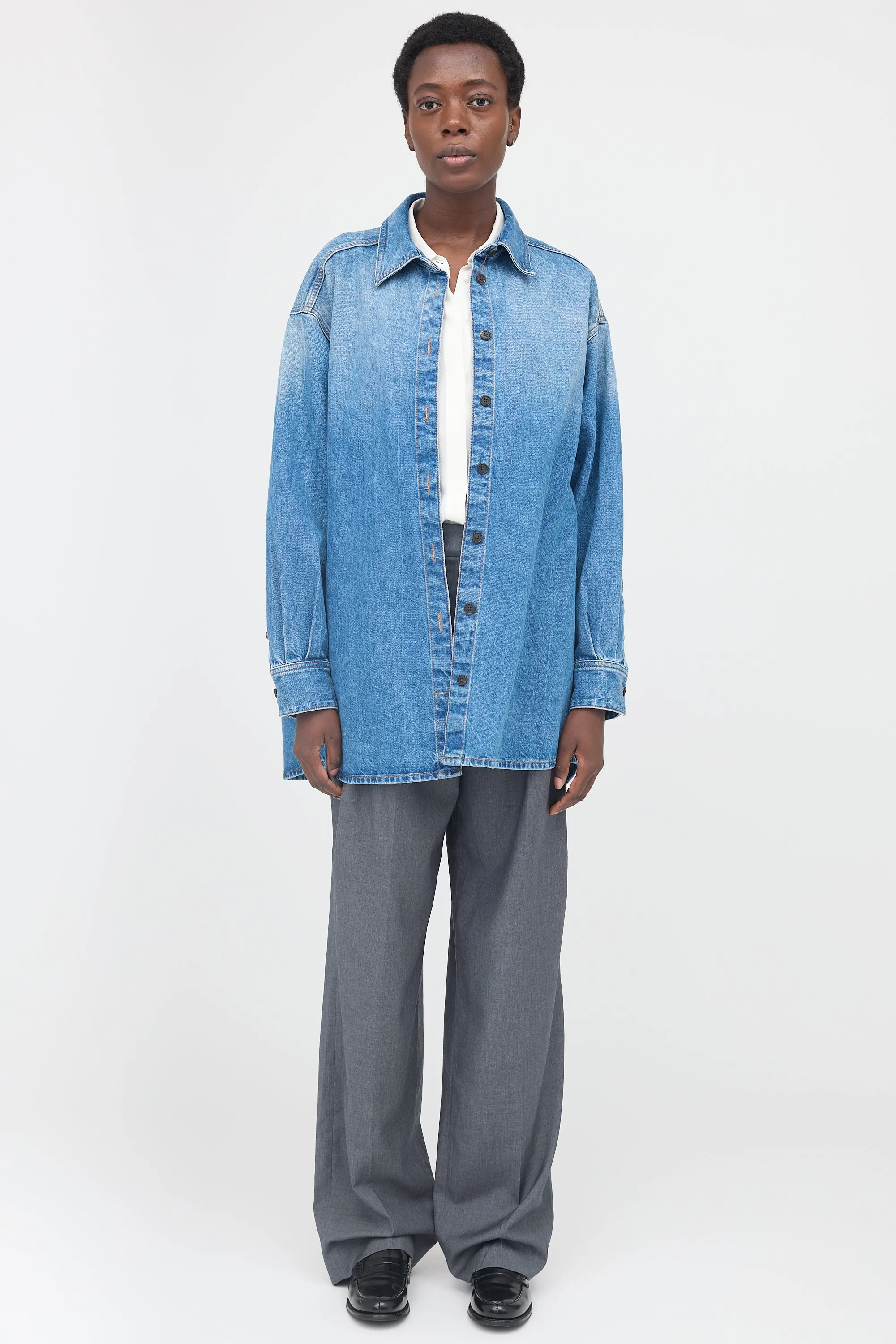 Denim Frannie Shirt sold by VSP Consignment product image thumbnail 3