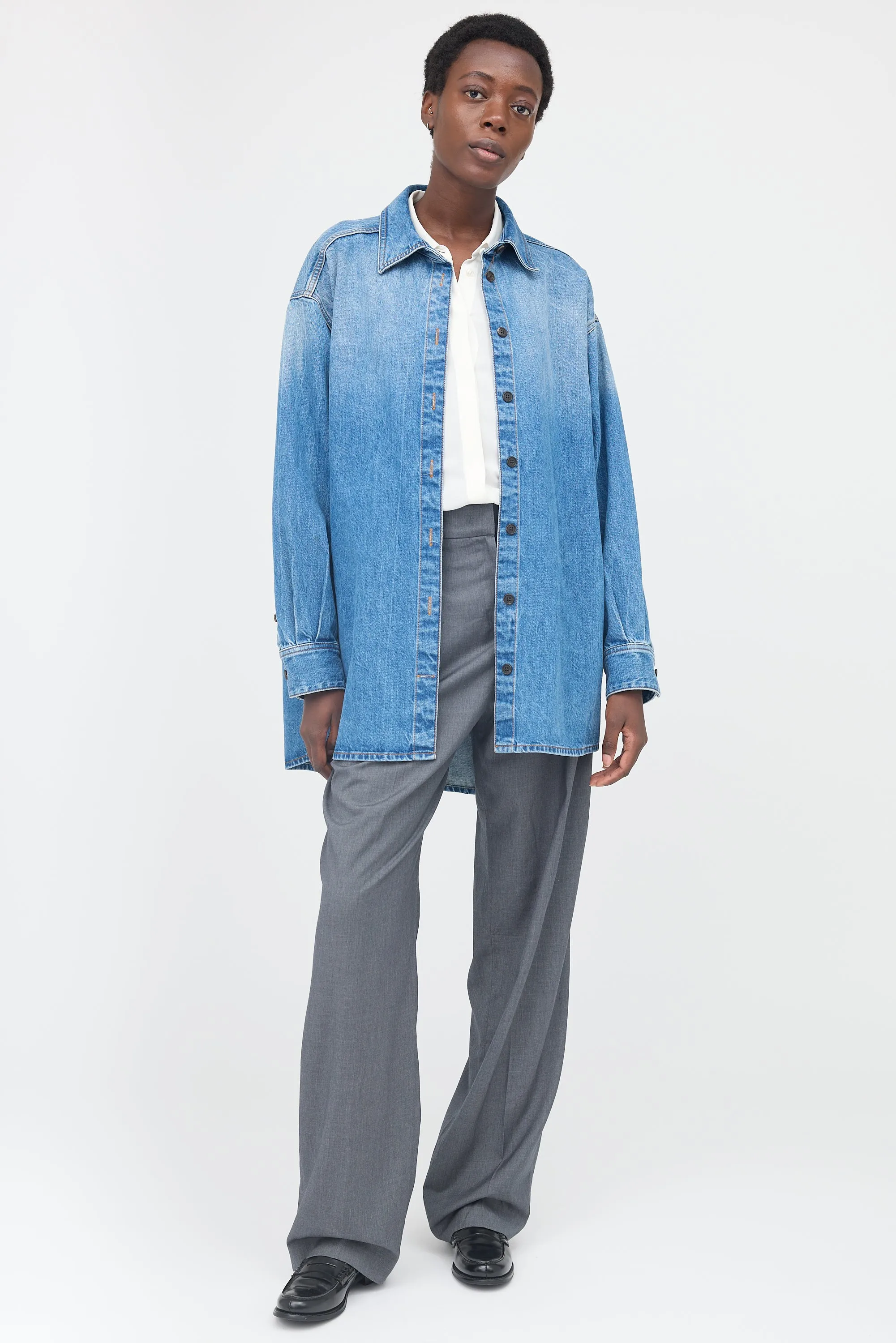 Denim Frannie Shirt sold by VSP Consignment product image thumbnail 5
