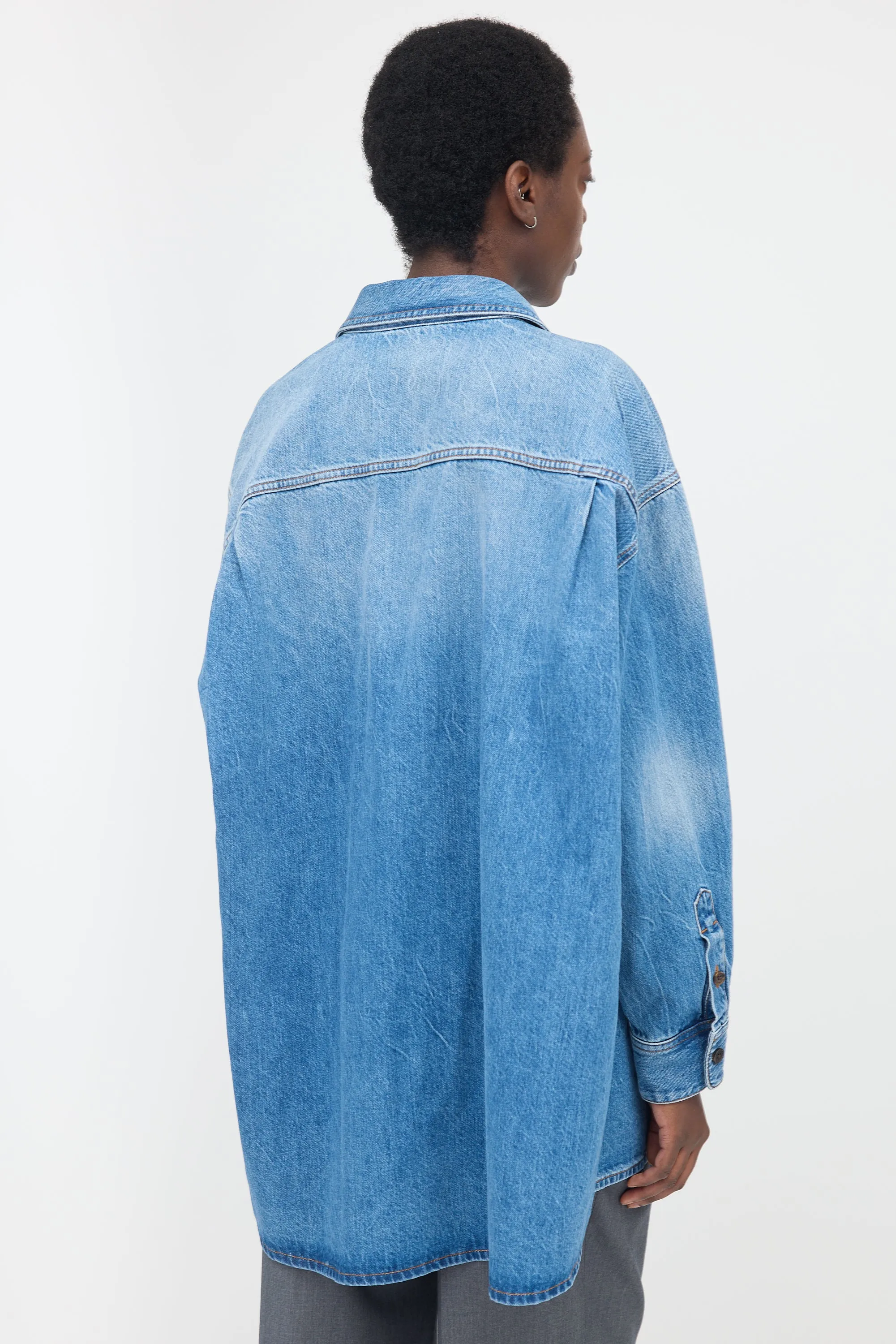 Denim Frannie Shirt sold by VSP Consignment product image thumbnail 4