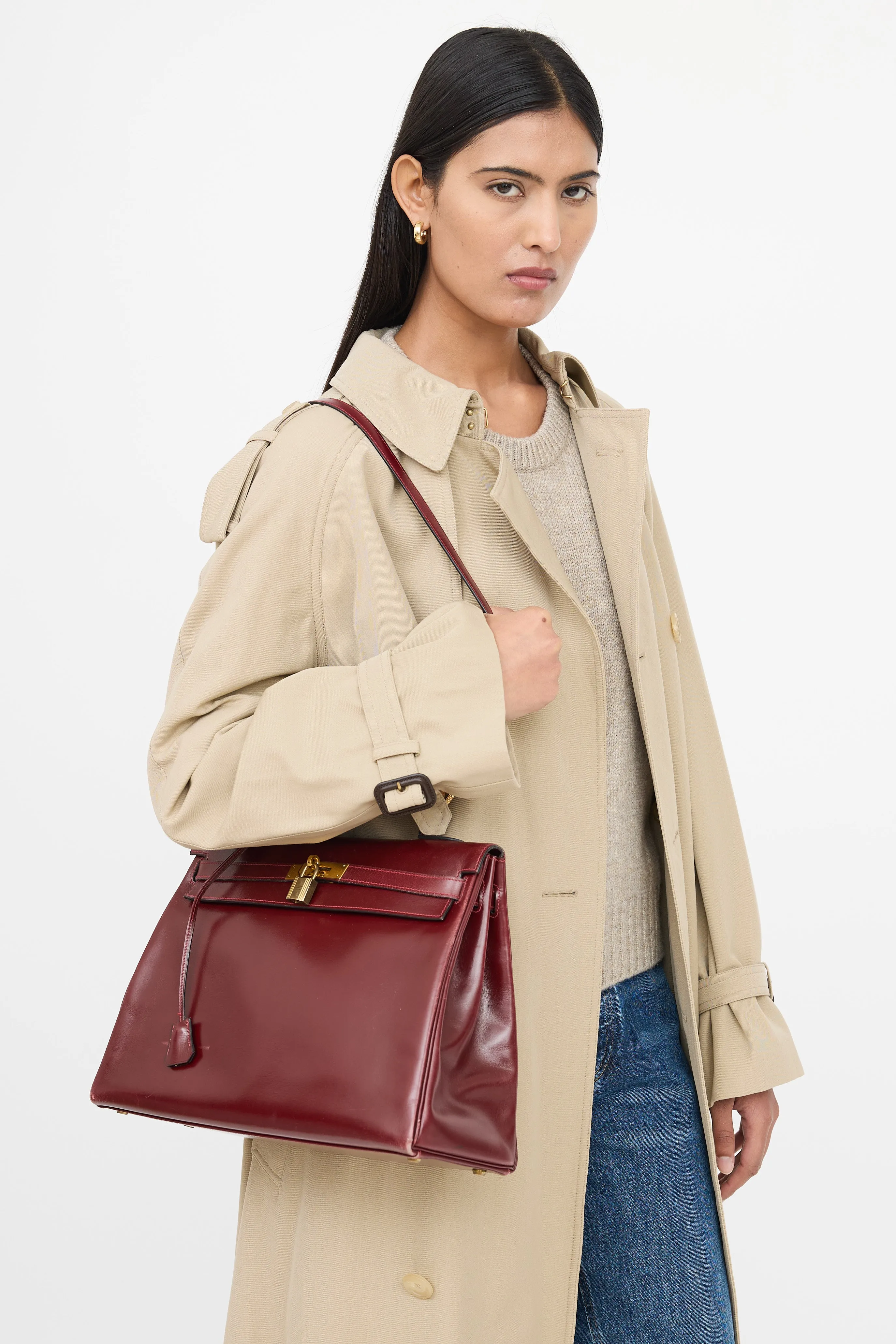 1981 Bordeaux Box Kelly Retourne 35 Bag sold by VSP Consignment product image thumbnail 4