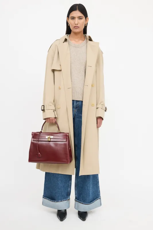 1981 Bordeaux Box Kelly Retourne 35 Bag sold by VSP Consignment