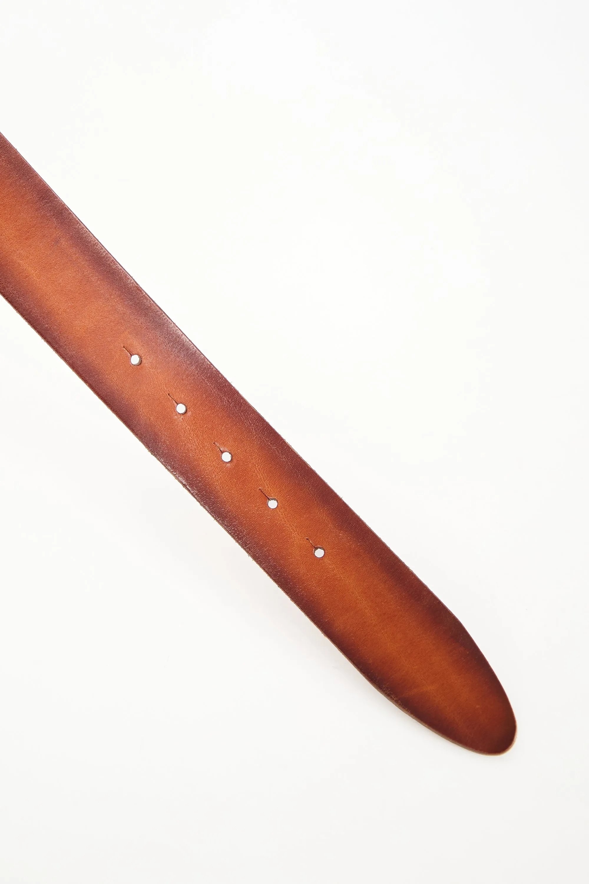 Leather Large Oval Buckle Belt sold by VSP Consignment product image thumbnail 3