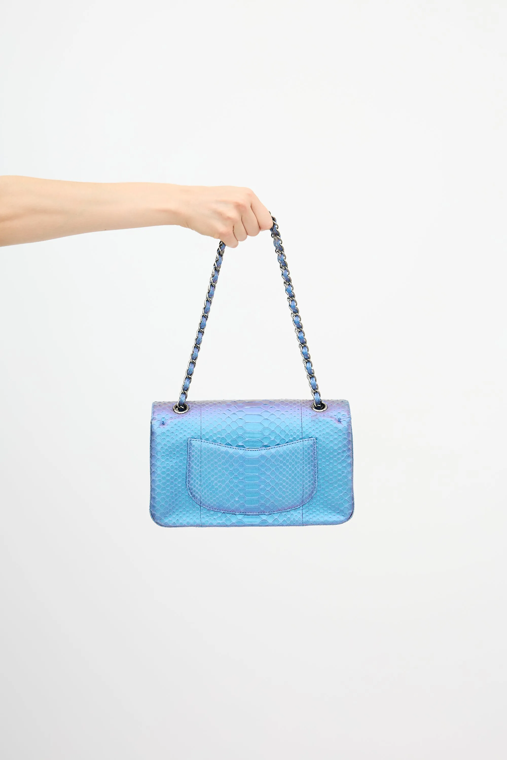 2015 Exotic Leather Iridescent Classic Double Flap Bag sold by VSP Consignment product image thumbnail 4