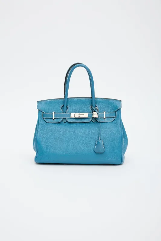 2007 Bleu Jean Clemence Birkin 30 Bag sold by VSP Consignment