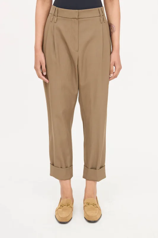 Pleated Cuff Pant sold by VSP Consignment