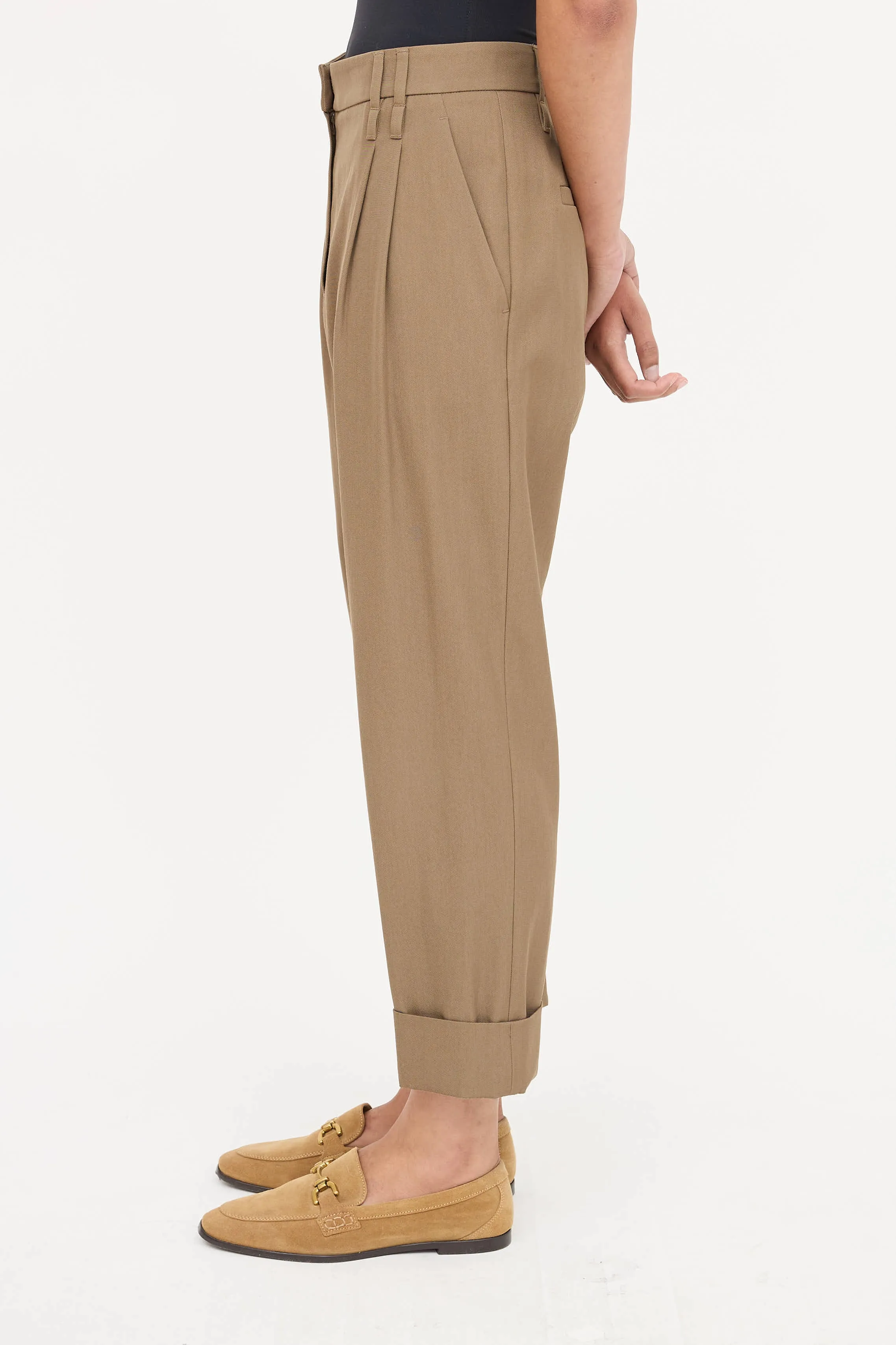 Pleated Cuff Pant sold by VSP Consignment product image thumbnail 3