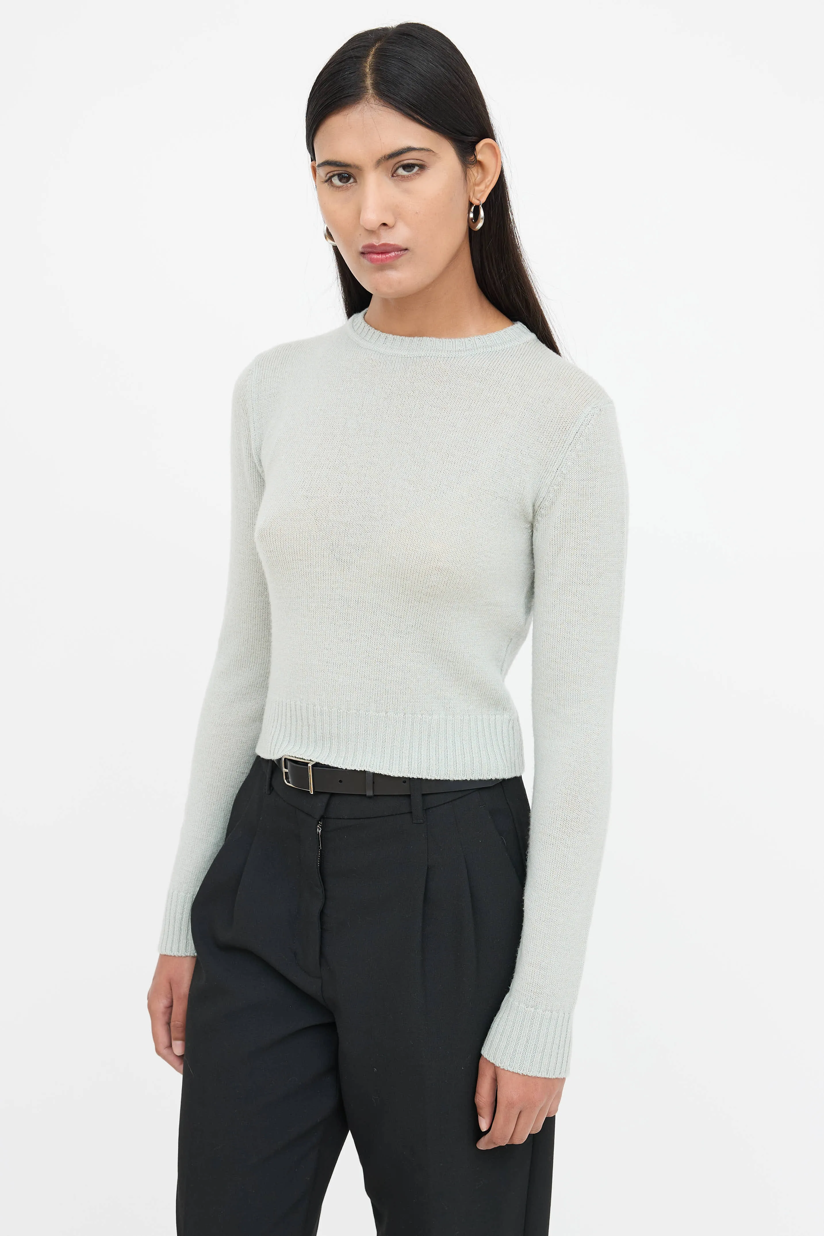 Plus Wool Cropped Sweater sold by VSP Consignment product image thumbnail 3