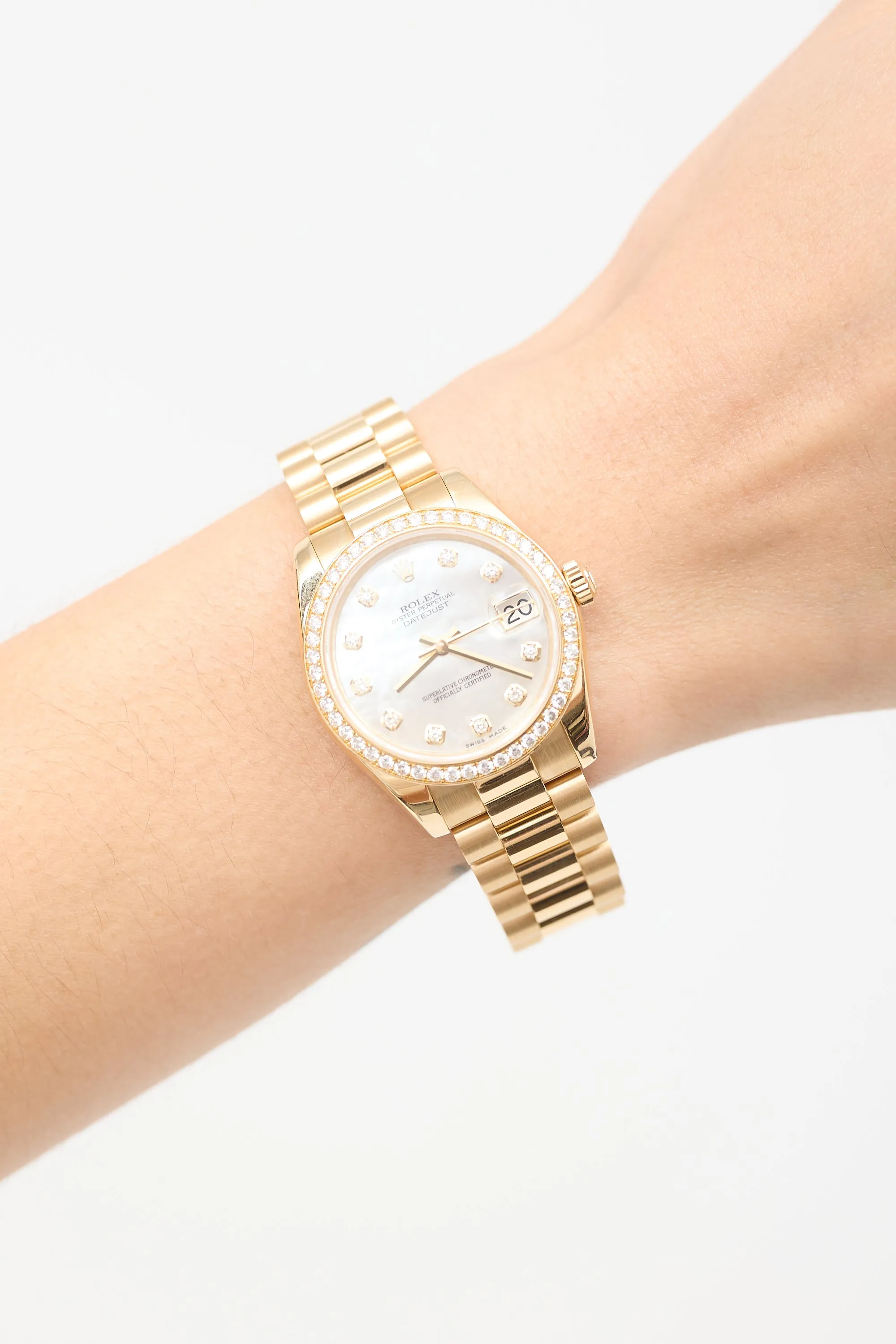 18K Yellow Gold & Diamond Lady Datejust 31mm Watch sold by VSP Consignment