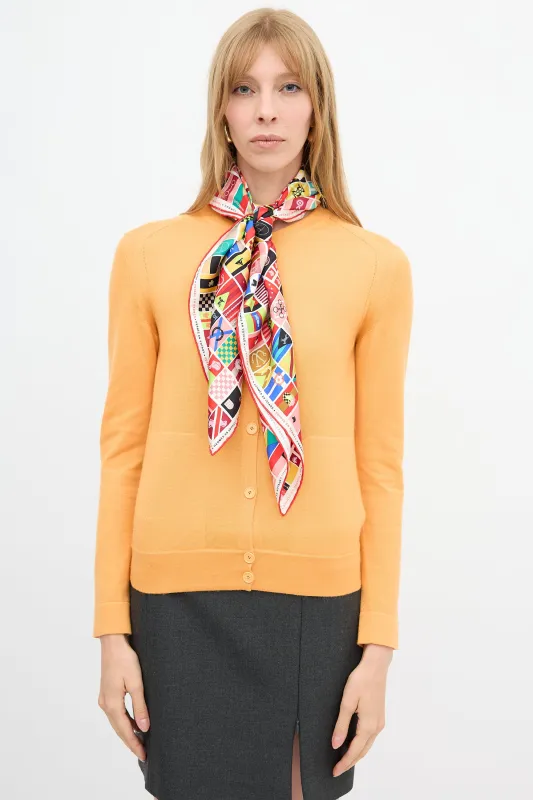 Silk En Voyage 90 Scarf made by Hermes