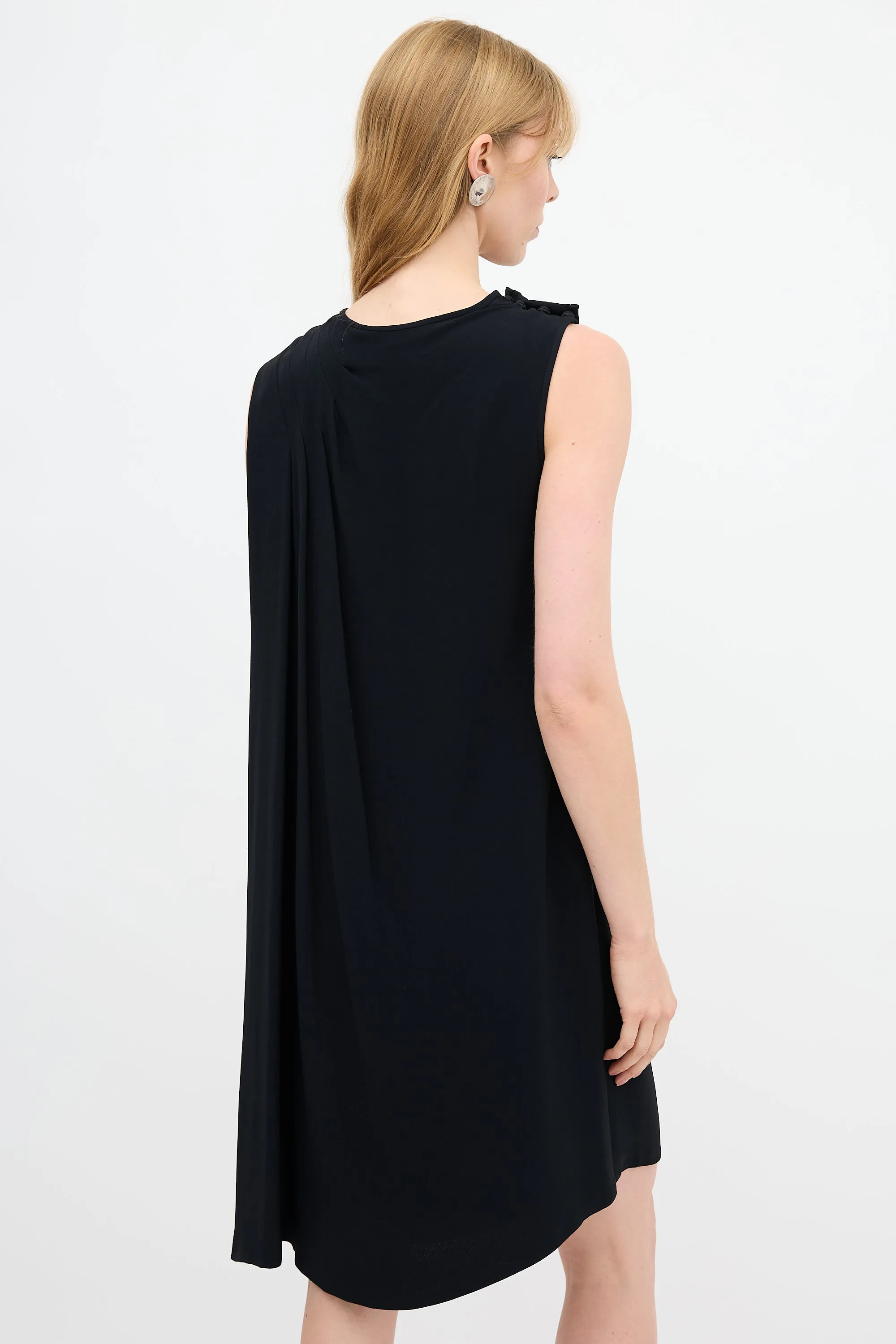 Asymmetrical Drape Dress sold by VSP Consignment product image thumbnail 5