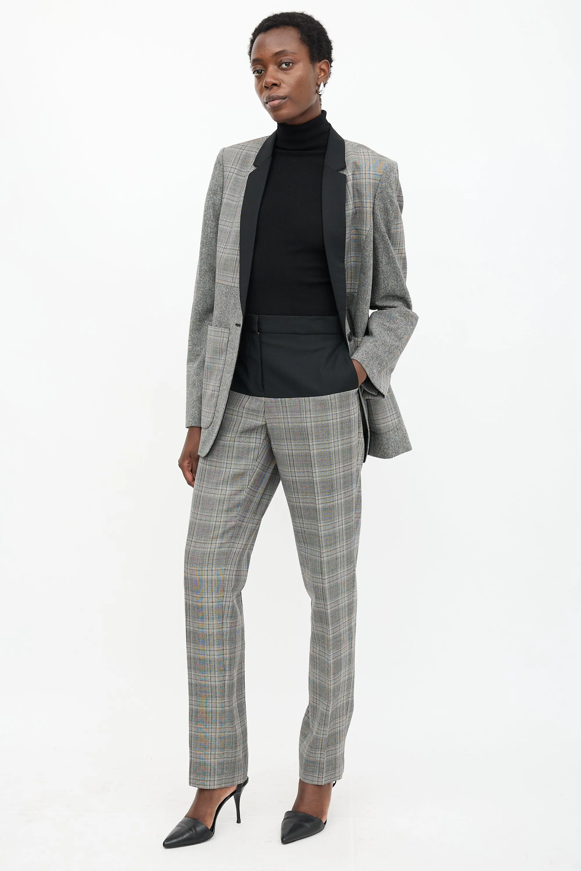 Wool Glen Check Trouser sold by VSP Consignment product image thumbnail 2