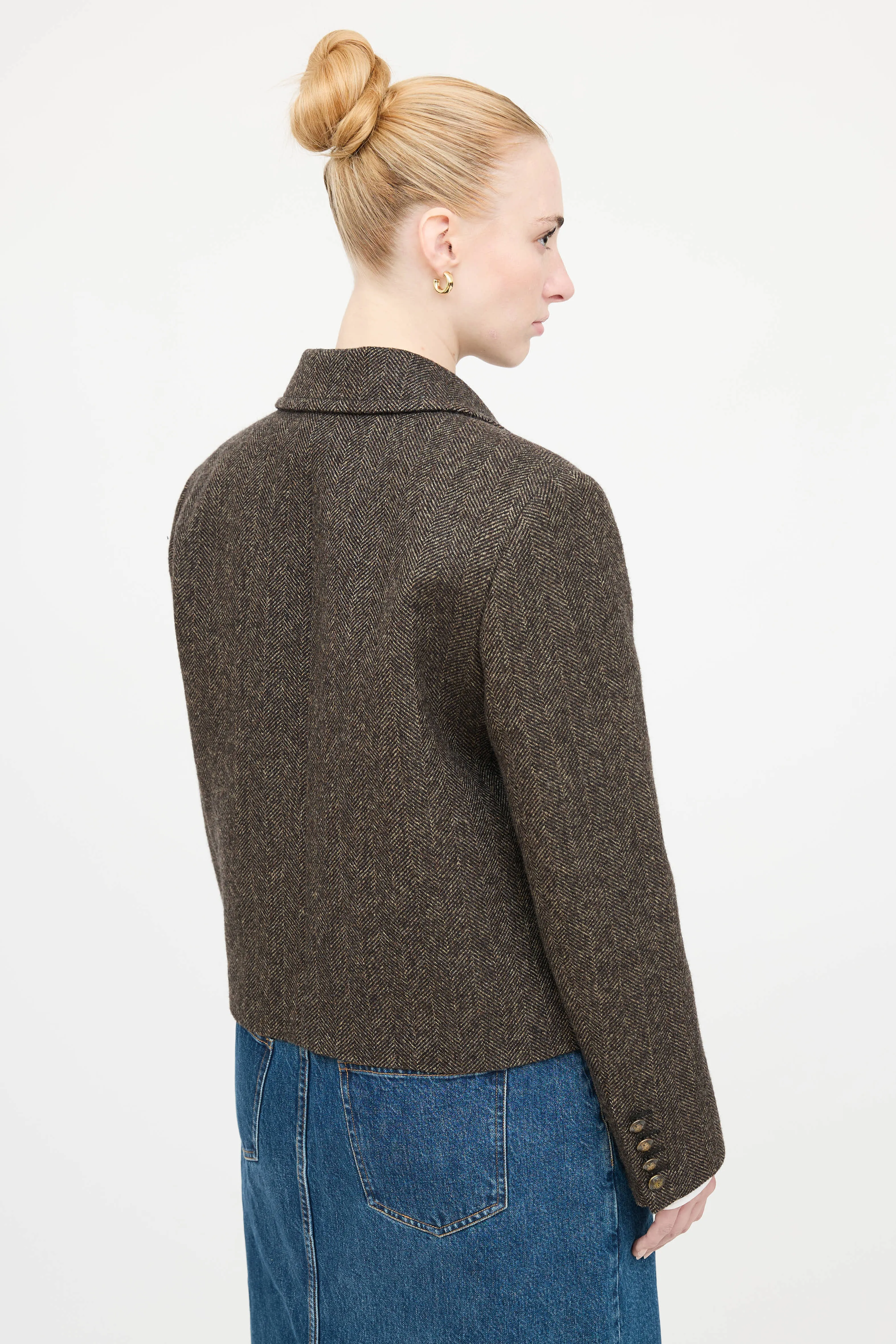 Wool Button Up Jacket sold by VSP Consignment product image thumbnail 4