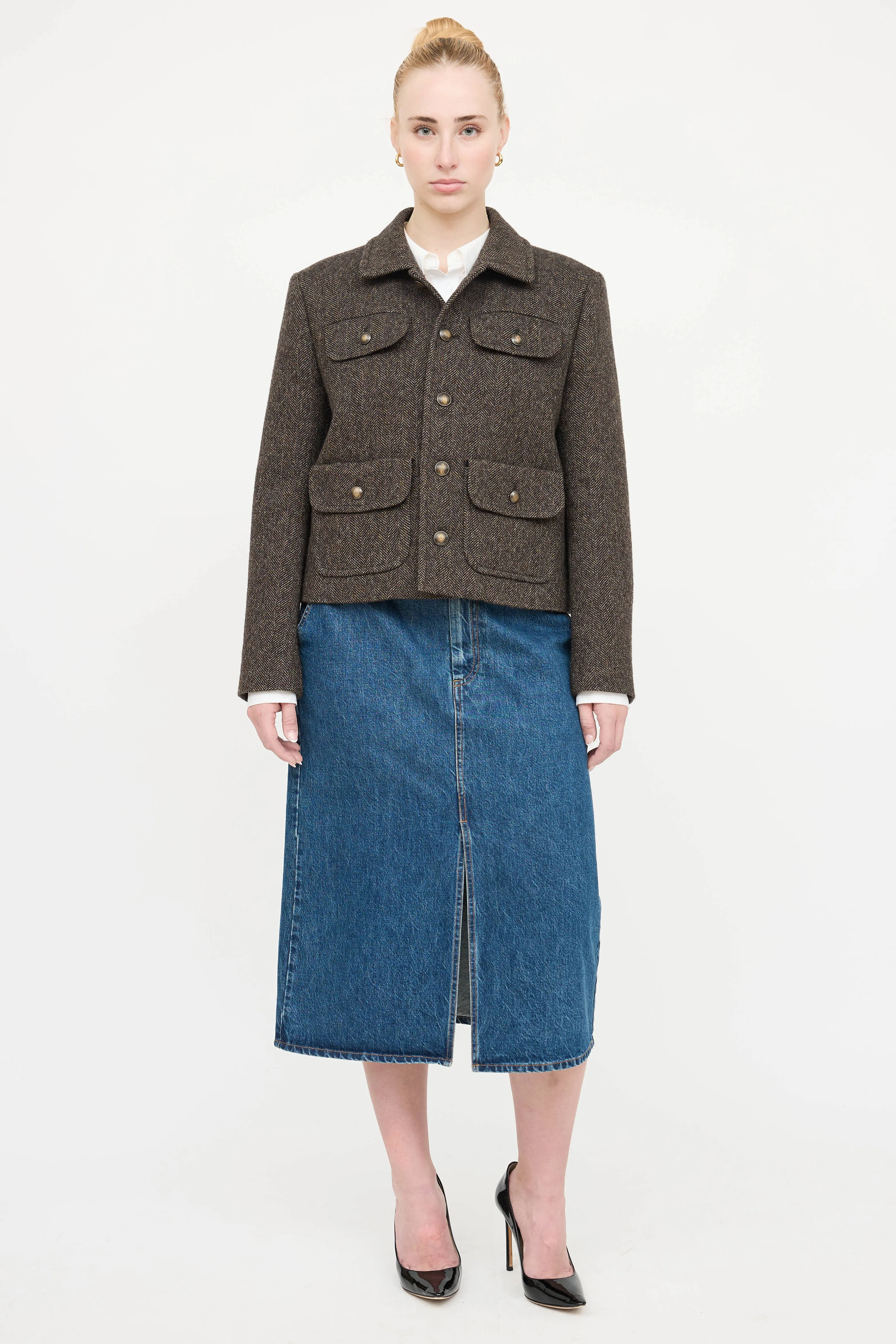 Wool Button Up Jacket sold by VSP Consignment product image thumbnail 2