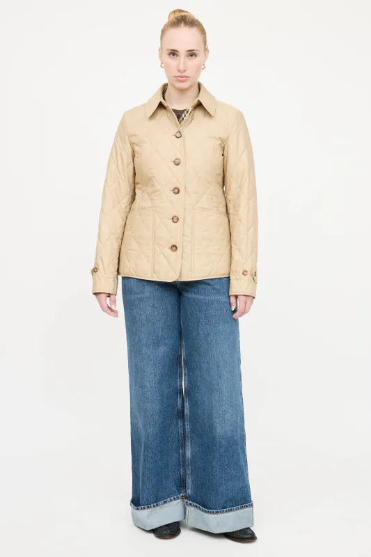 Quilted Button Up Coat sold by VSP Consignment