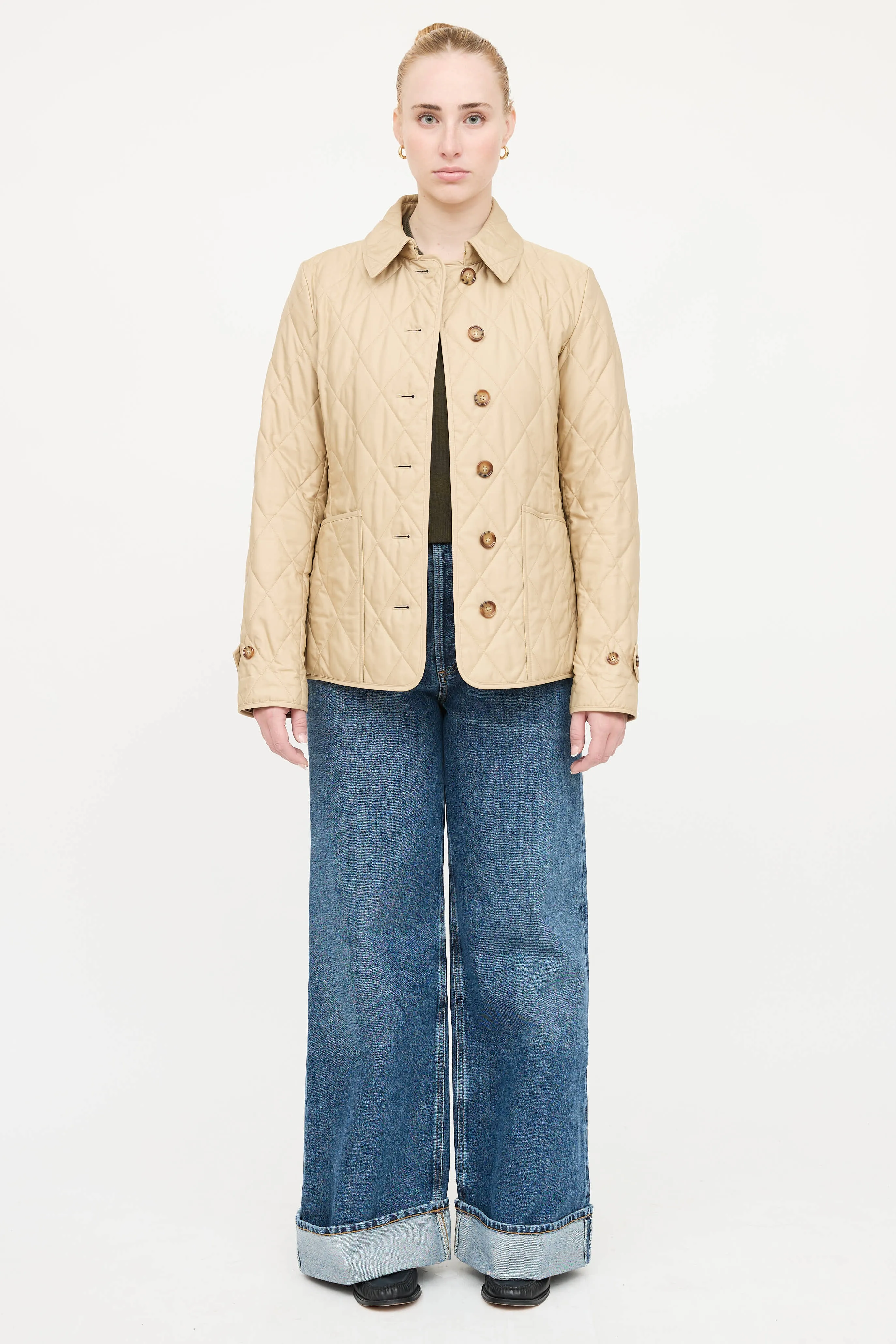 Quilted Button Up Coat sold by VSP Consignment product image thumbnail 5