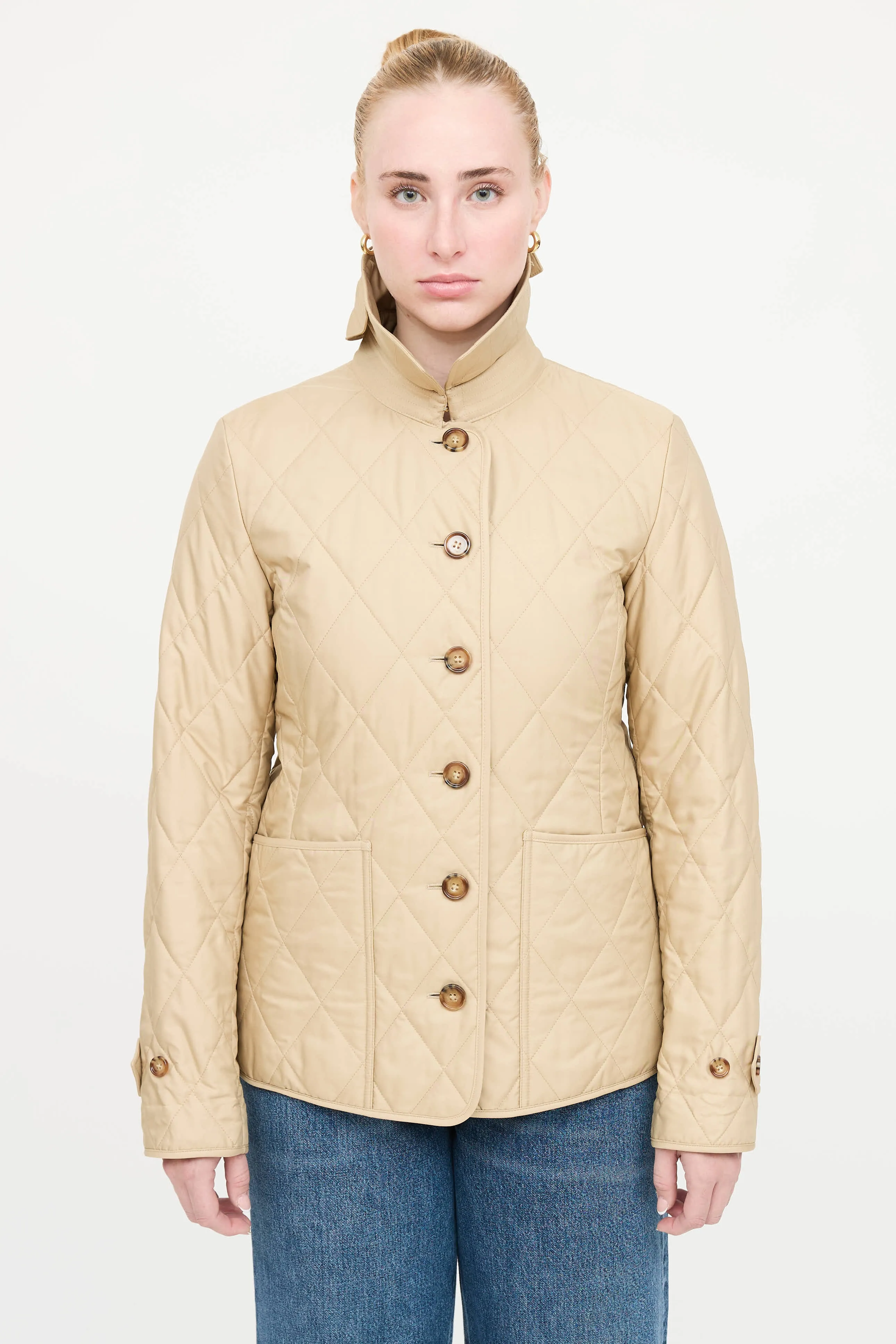 Quilted Button Up Coat sold by VSP Consignment product image thumbnail 2