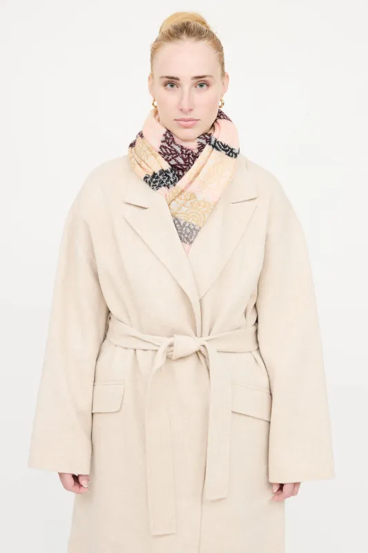 Mohair & Silk Knit Scarf sold by VSP Consignment