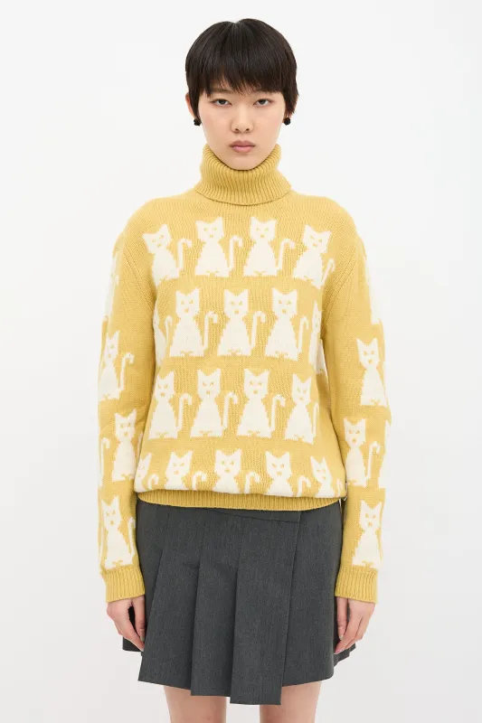 Turtleneck Intarsia Sweater sold by VSP Consignment