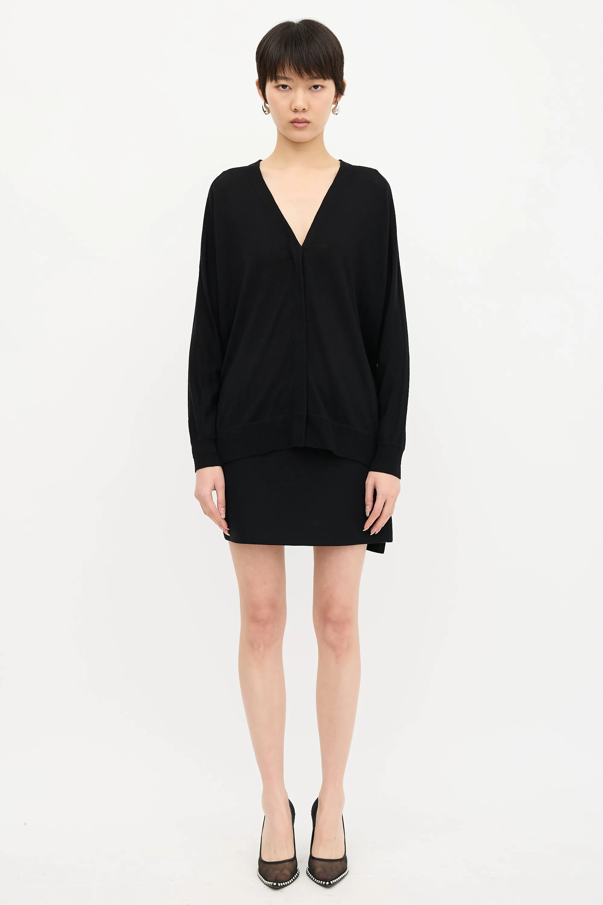 Wool Asymmetric Cardigan sold by VSP Consignment product image thumbnail 2