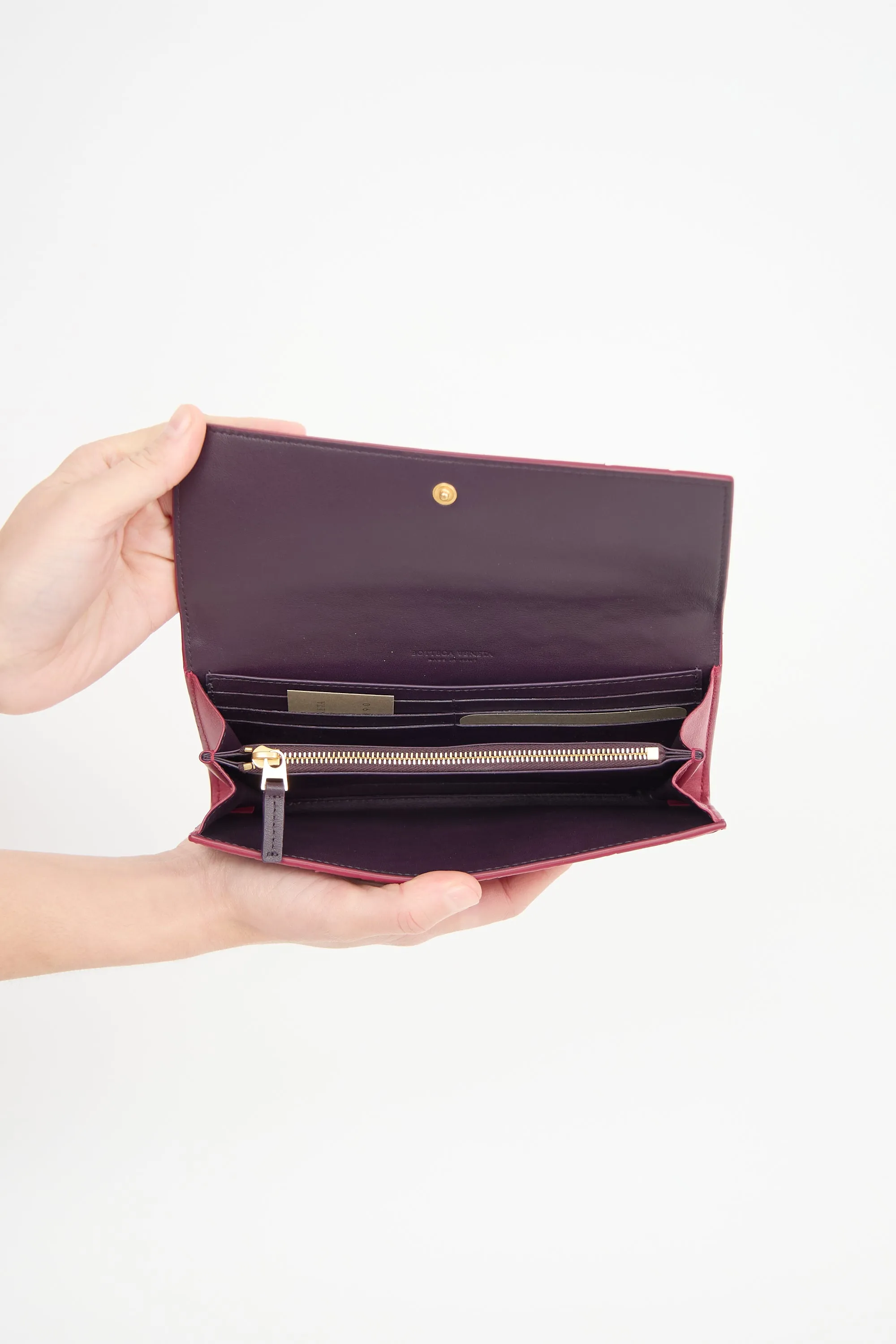 Leather Intreccio Long Wallet sold by VSP Consignment product image thumbnail 2