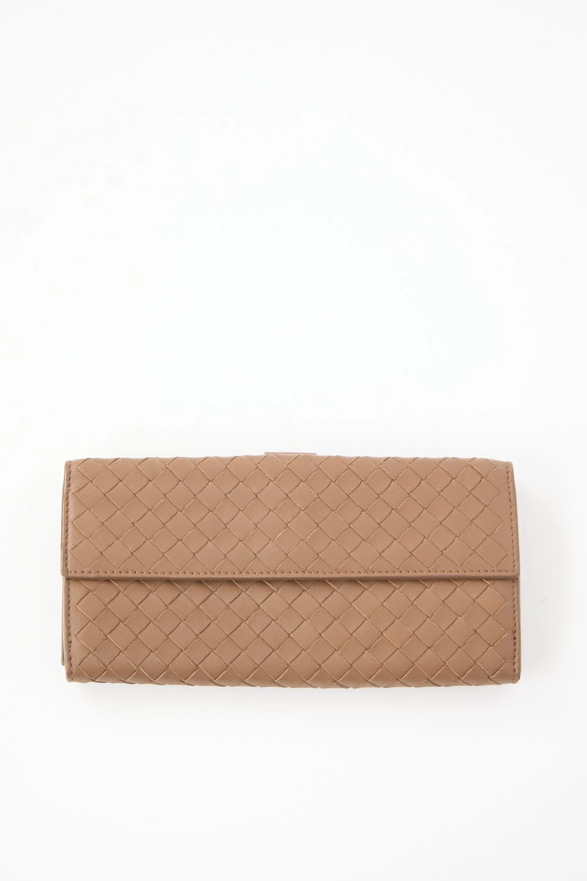Leather Intrecciato Long Wallet sold by VSP Consignment product image thumbnail 3