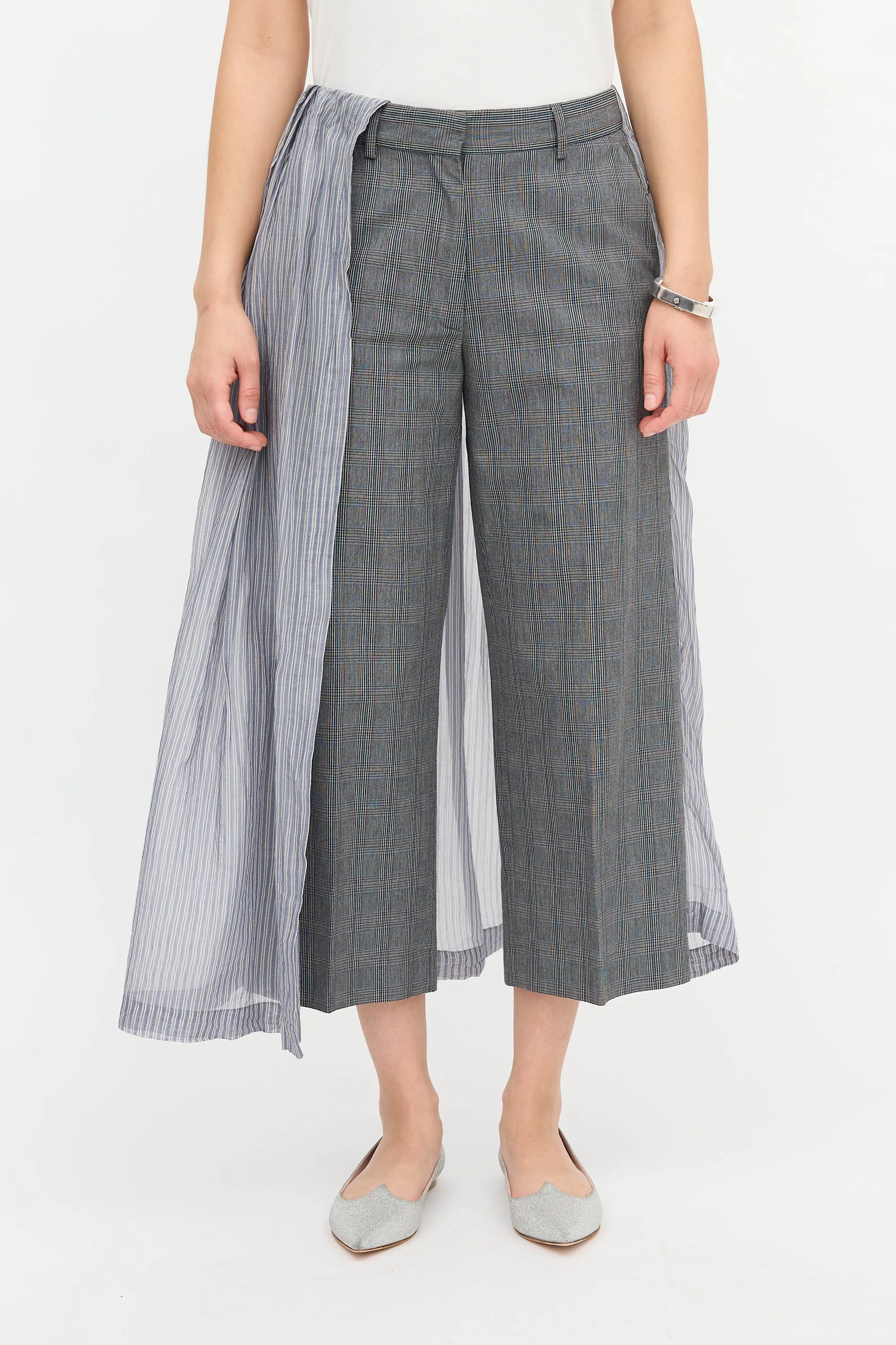 Plaid Skirt Overlay Trouser sold by VSP Consignment